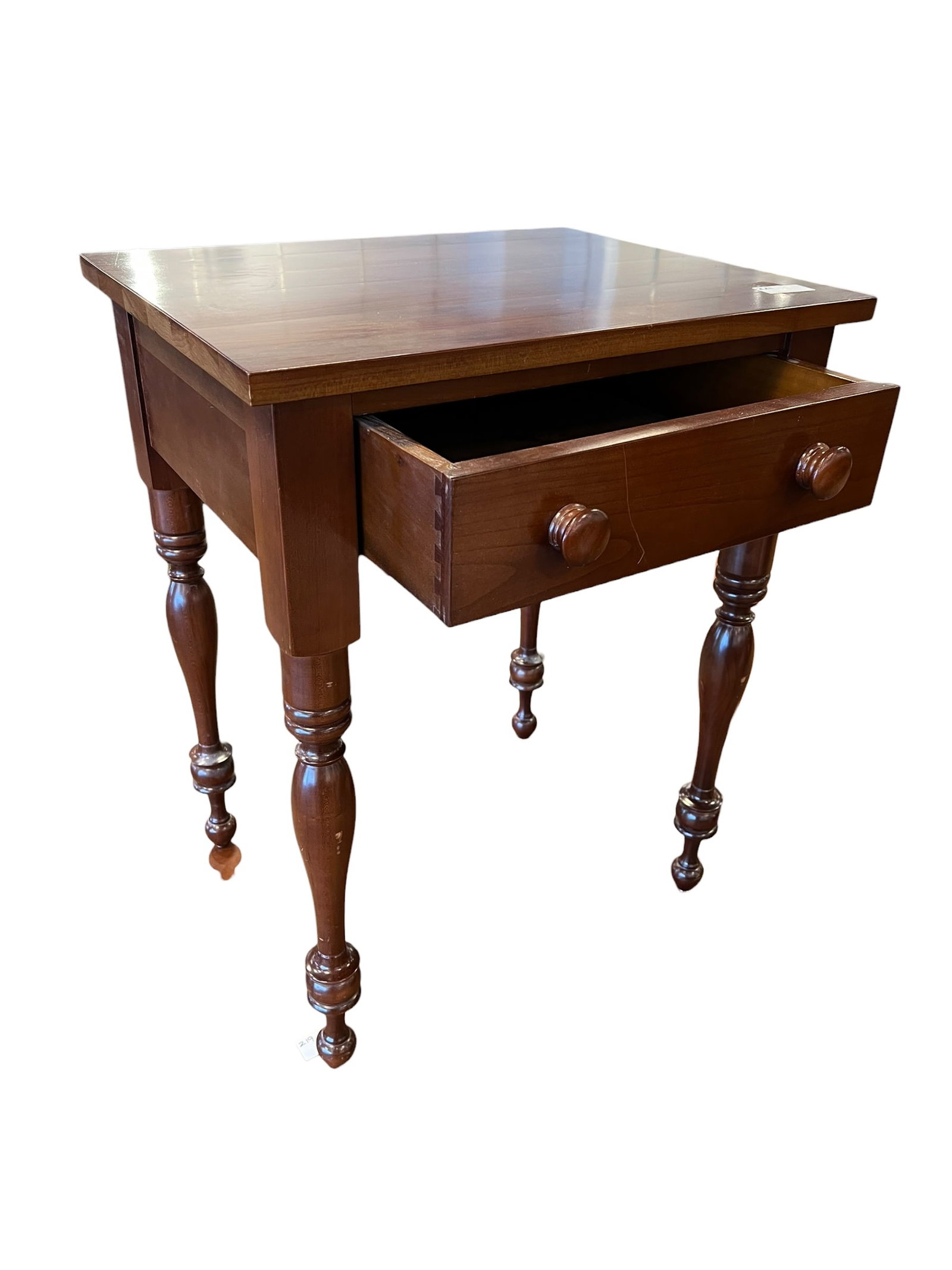 1 Drawer Cherry Work Table - 3