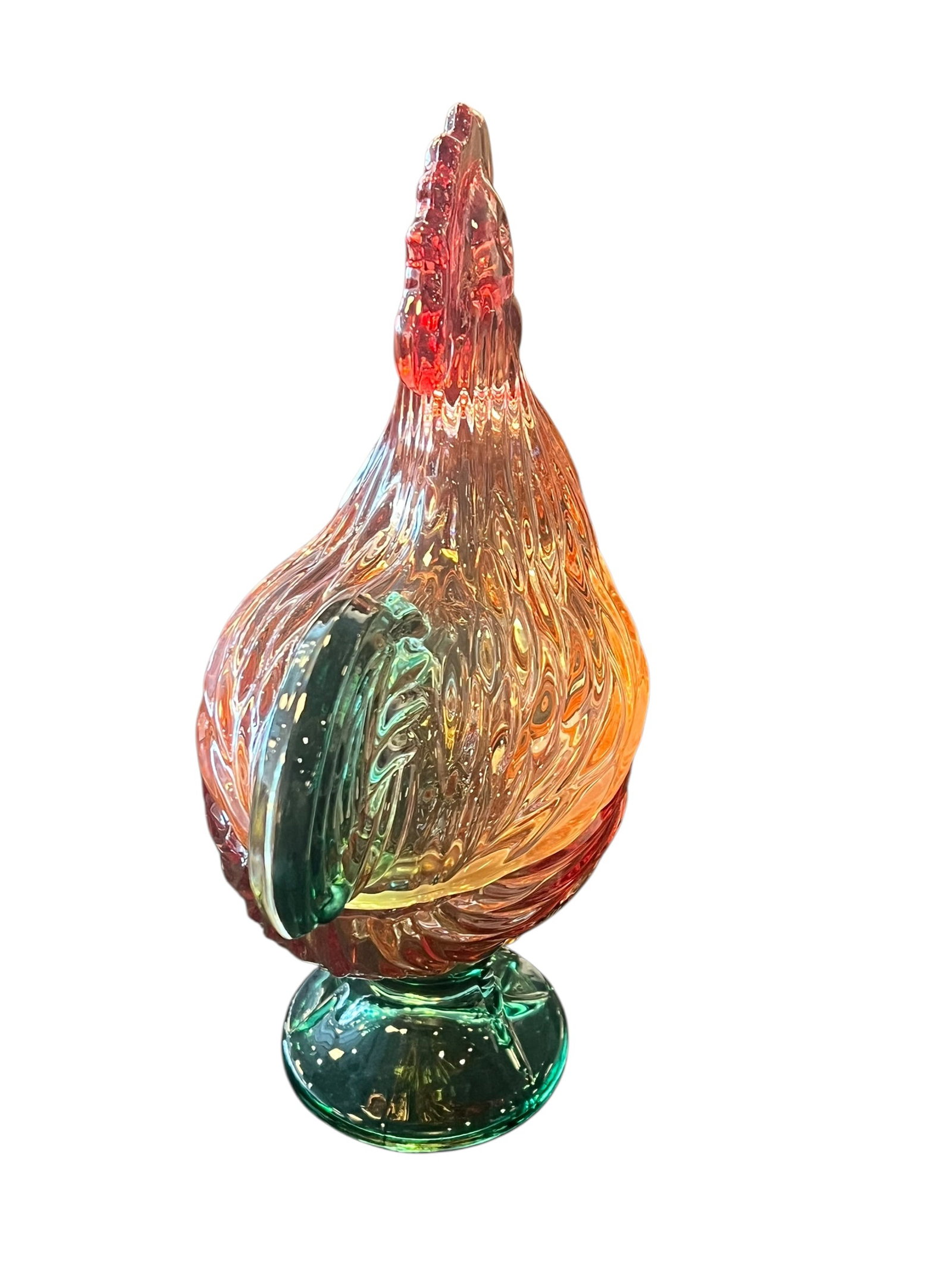 Glass Rooster on a Nest - 3