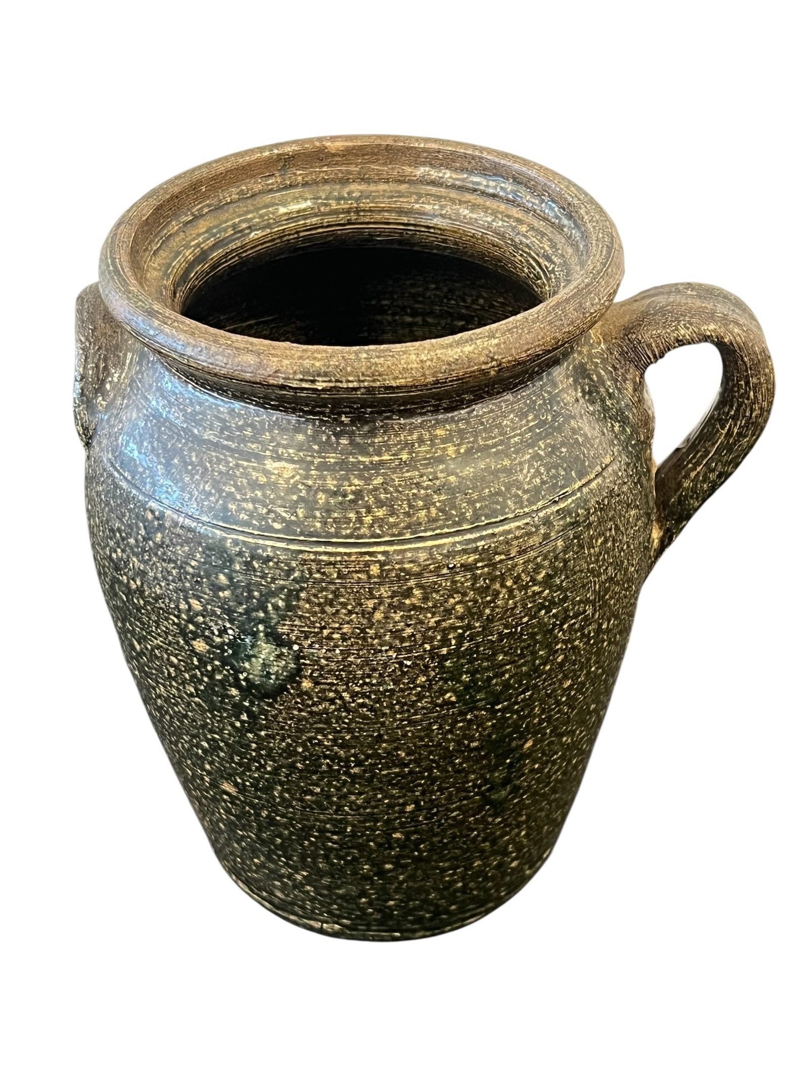 Alkaline Glazed Southern Stoneware Crock (1 of 6)