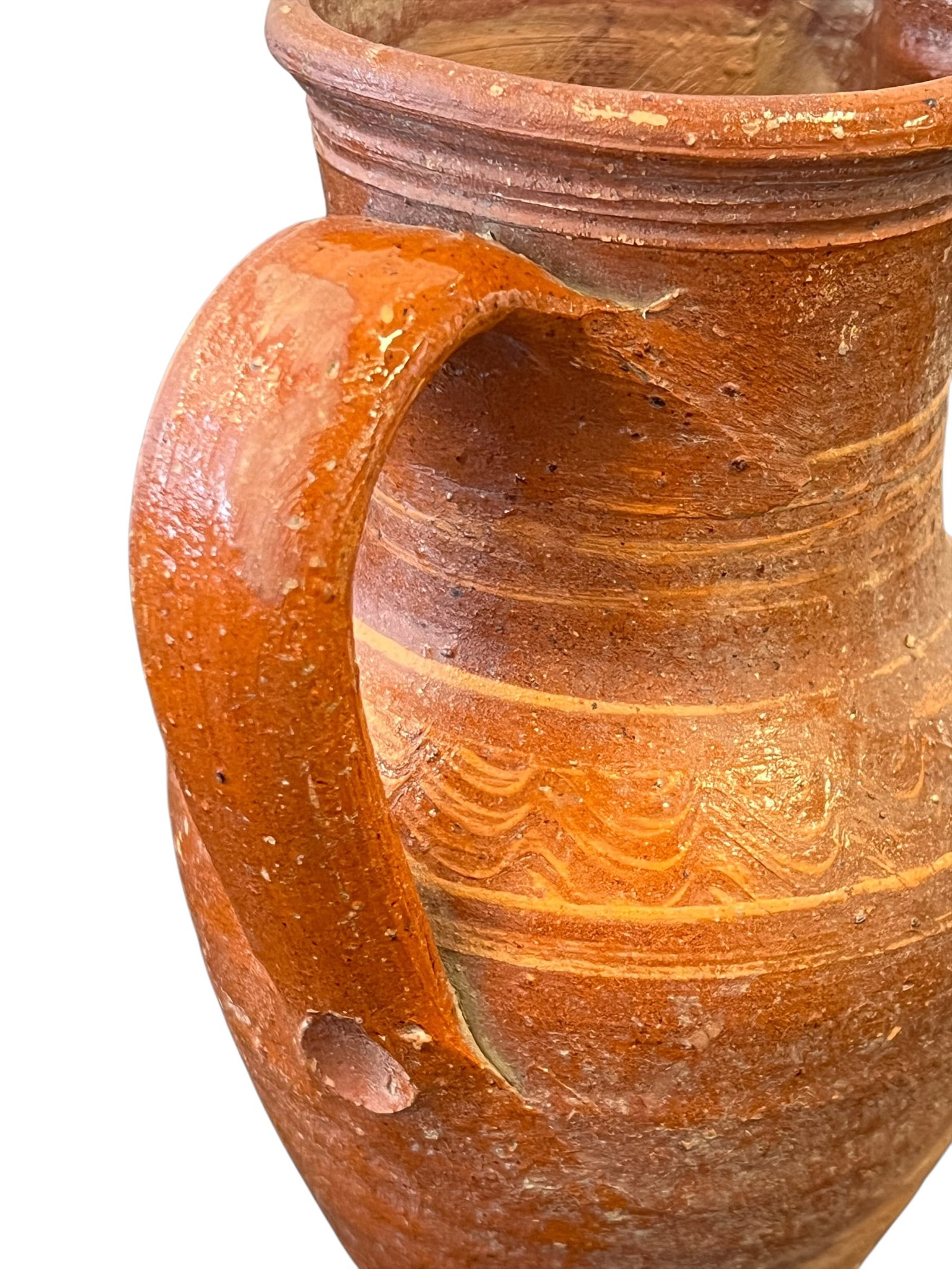 Handcrafted Earthenware Clay Pitcher - 2