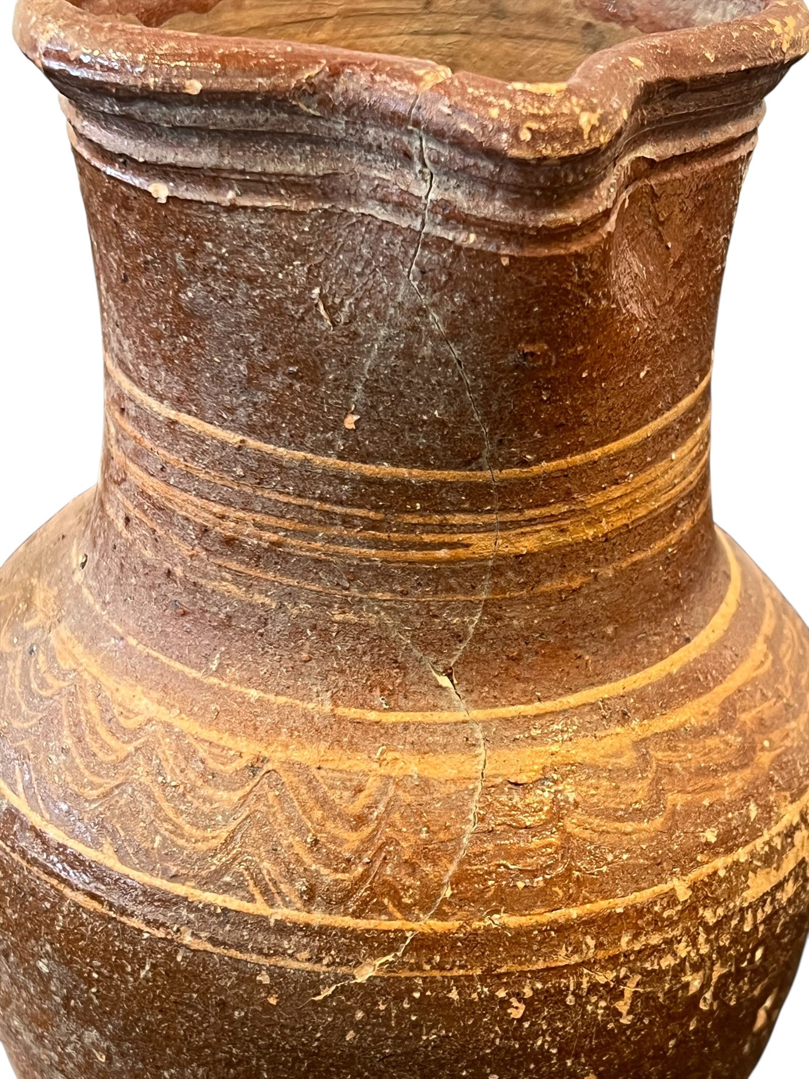Handcrafted Earthenware Clay Pitcher - 5
