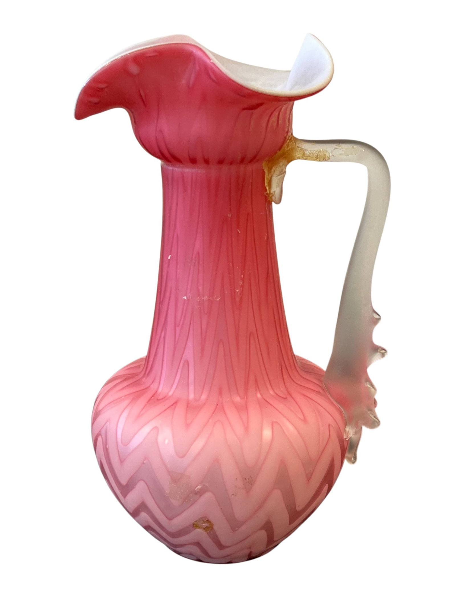Victorian Cased Satin Glass Pitcher (1 of 7)