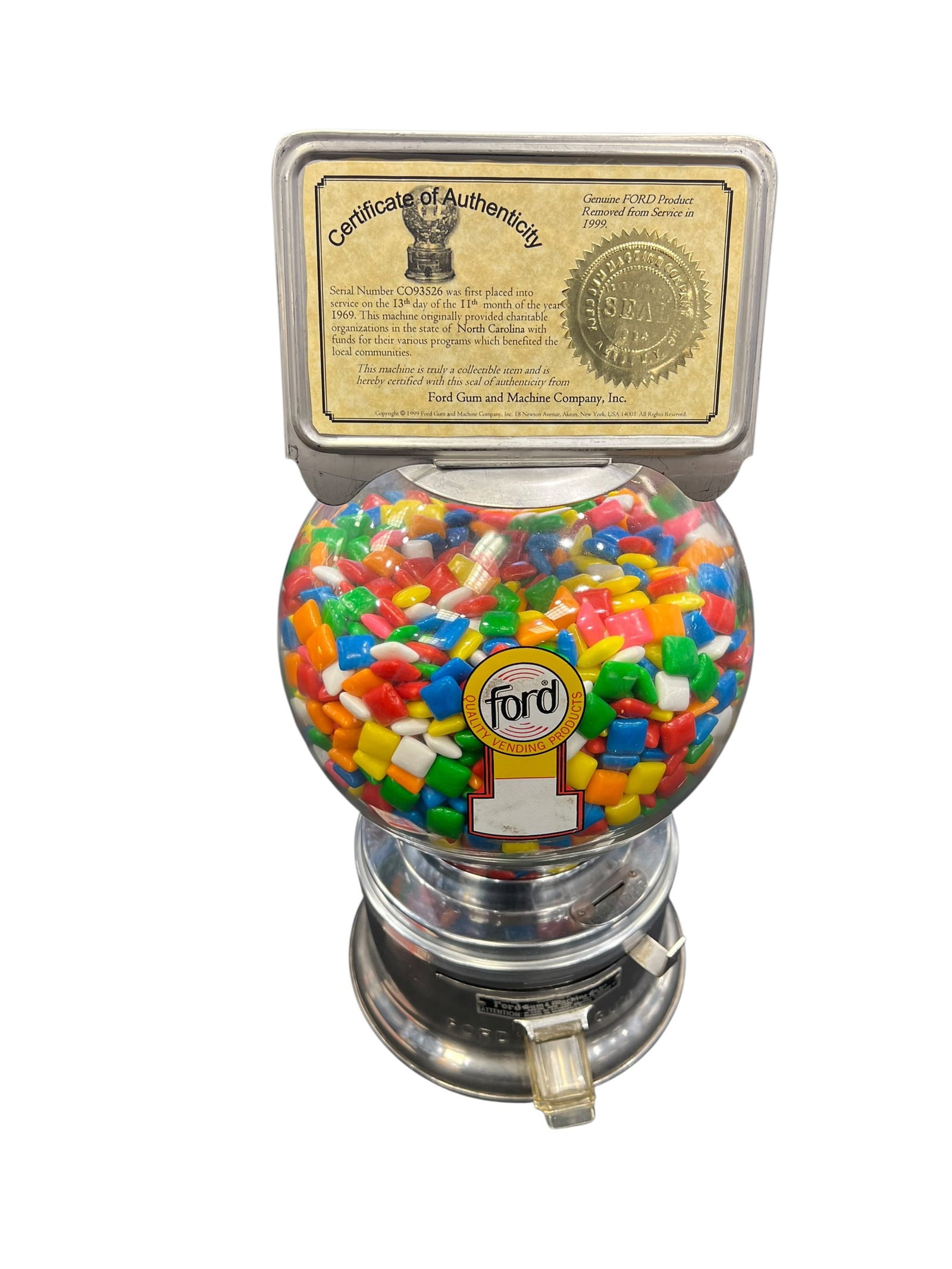 Ford Chiclet Bubblegum Vending Machine (1 of 7)