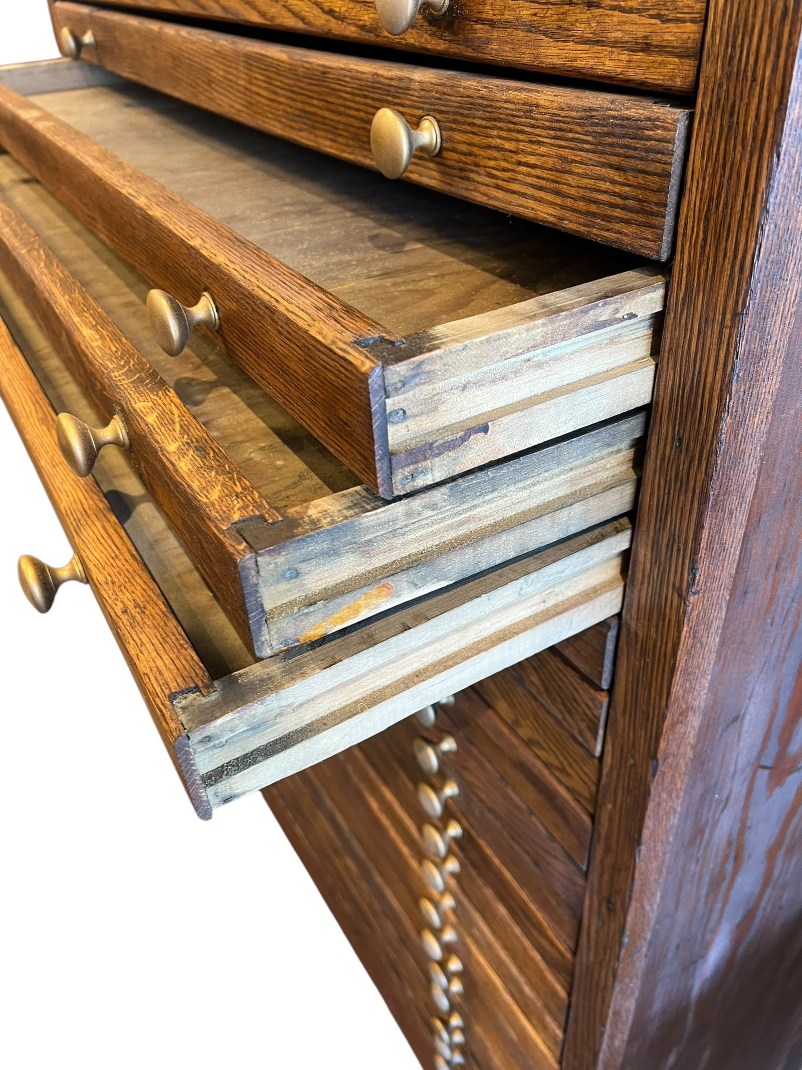 Antique Multi Drawer Map Cabinet - 3