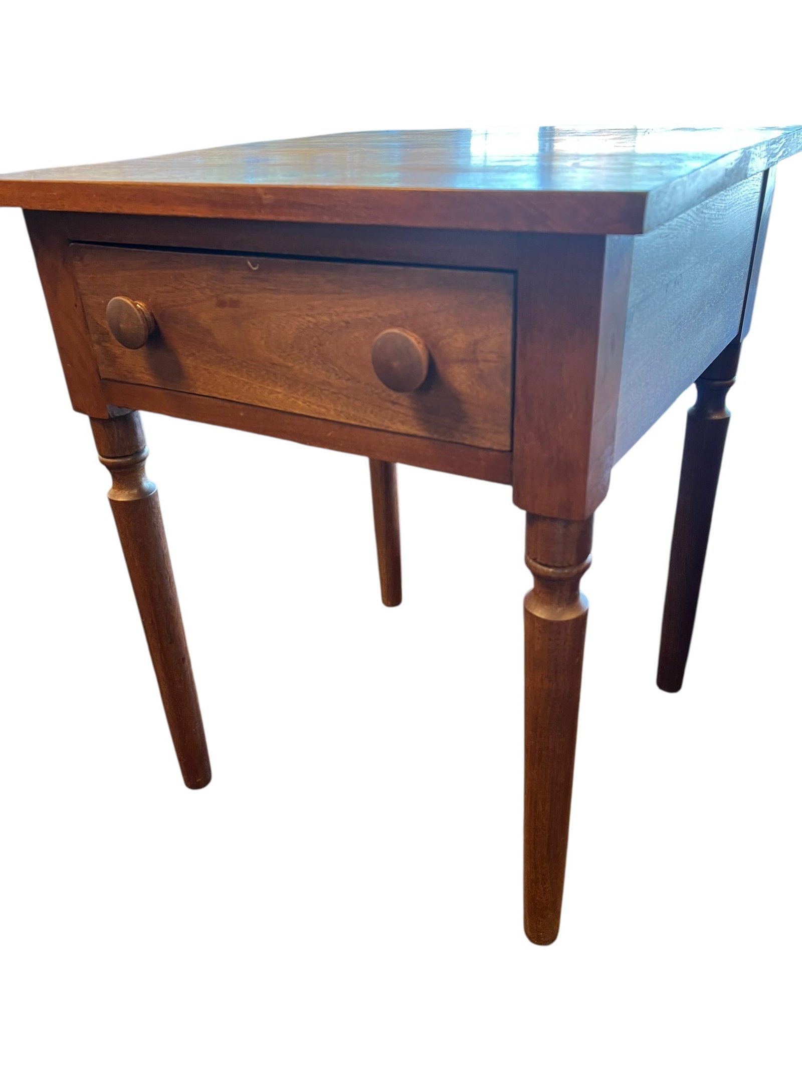 Sheraton Style Single Drawer Side Table (1 of 4)