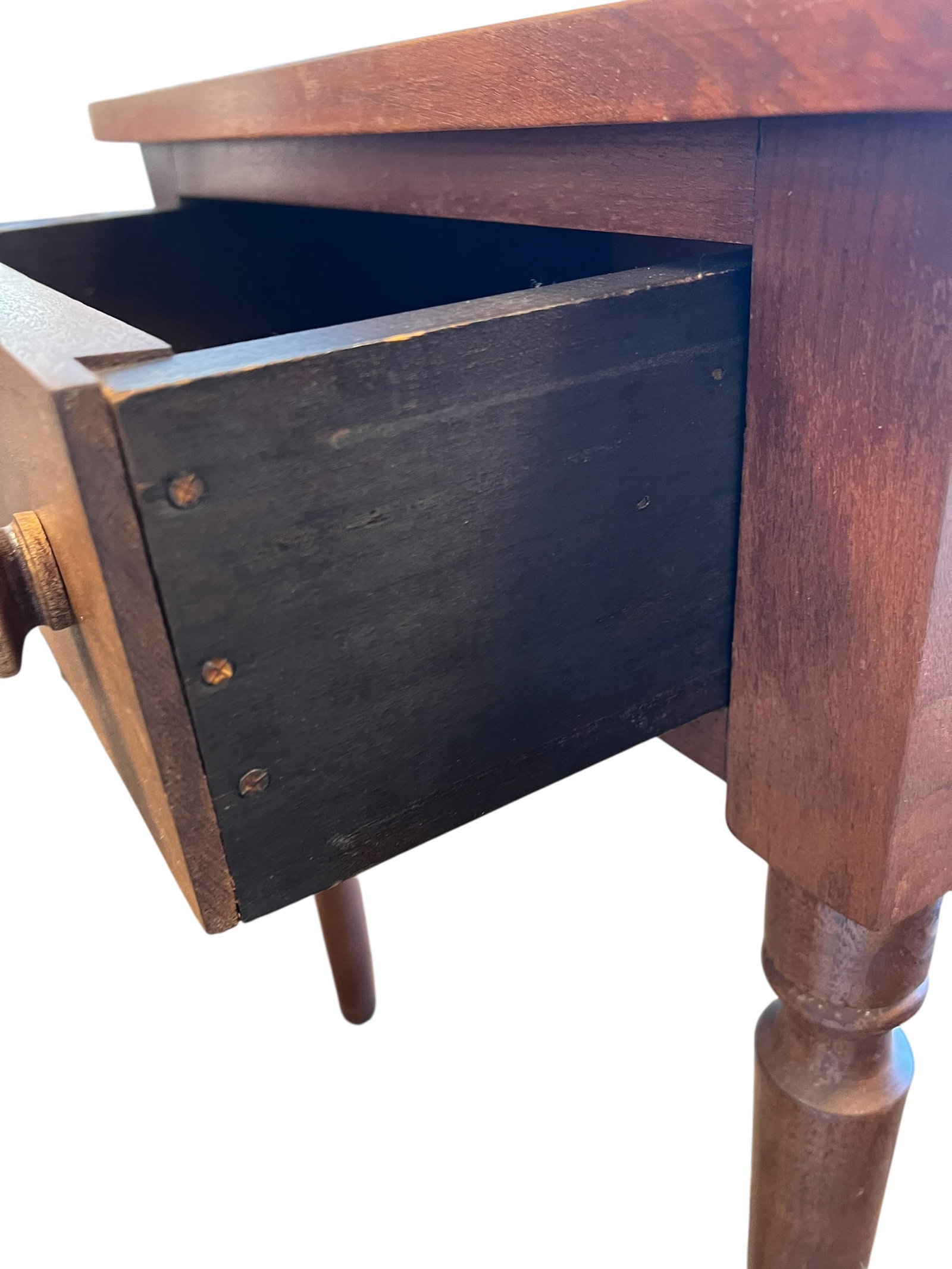 Sheraton Style Single Drawer Side Table - 2