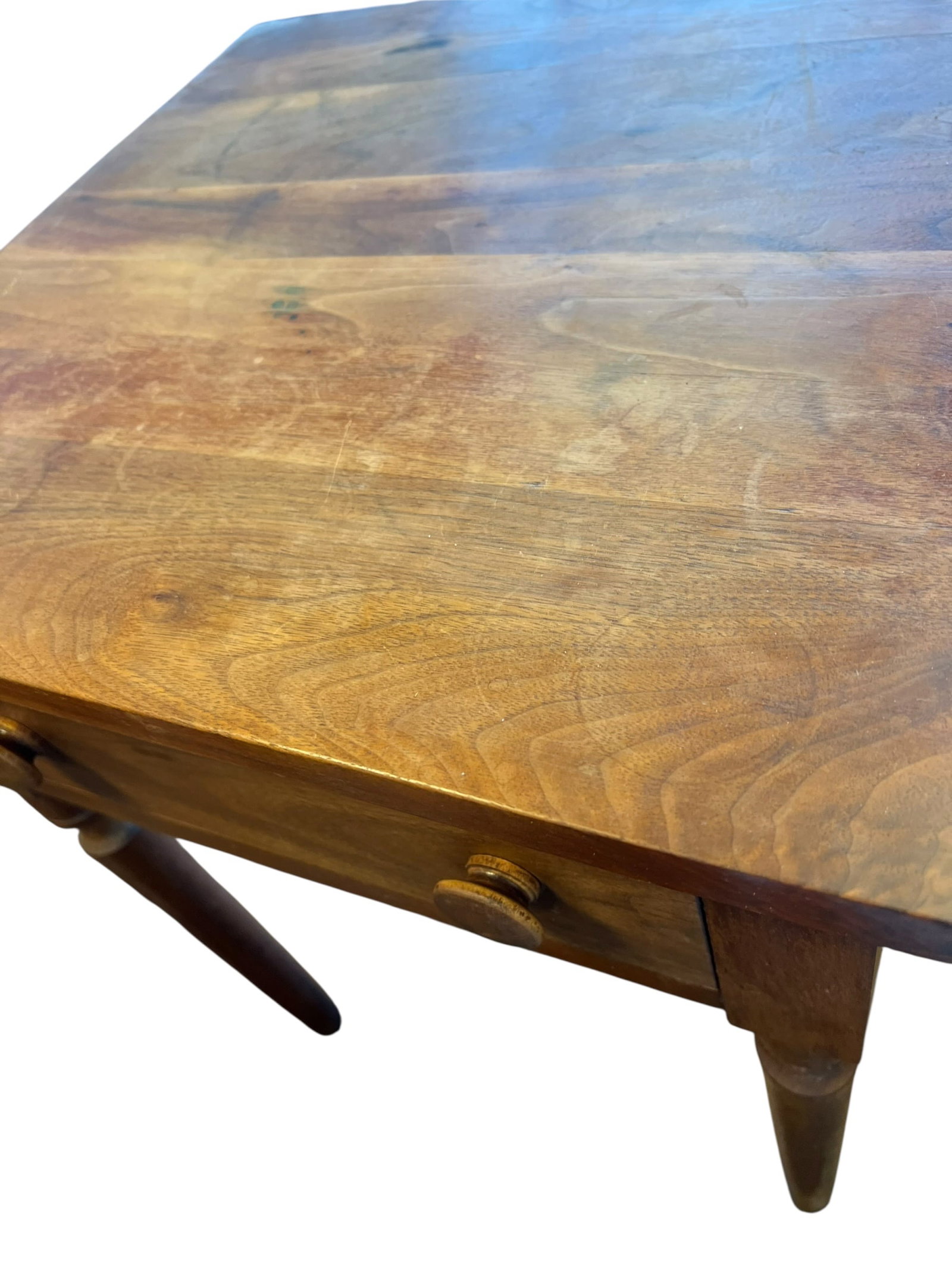 Sheraton Style Single Drawer Side Table - 4