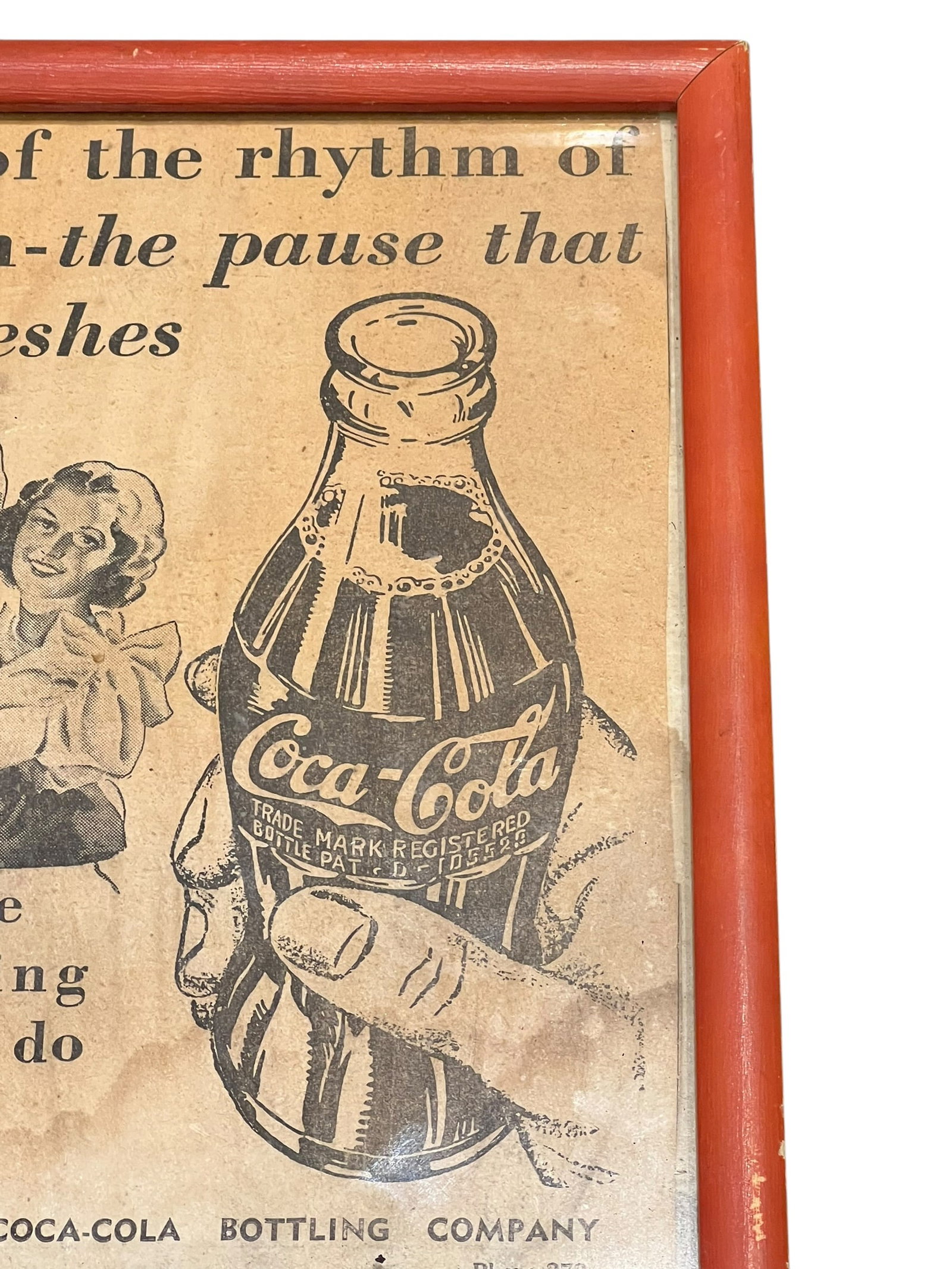 Coca Cola Framed Advertisement - 4