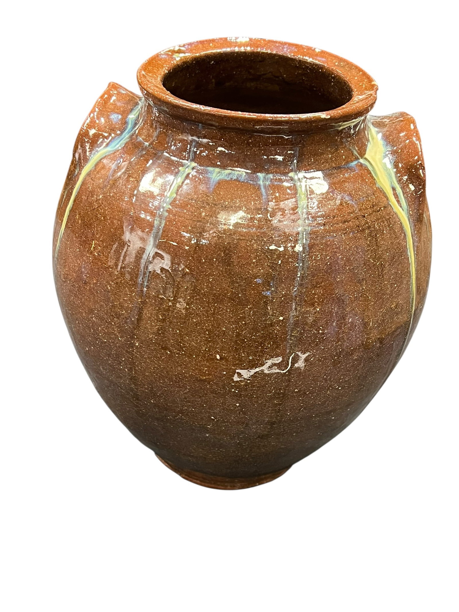 Earthenware Brown Glaze Storage Jar - 2