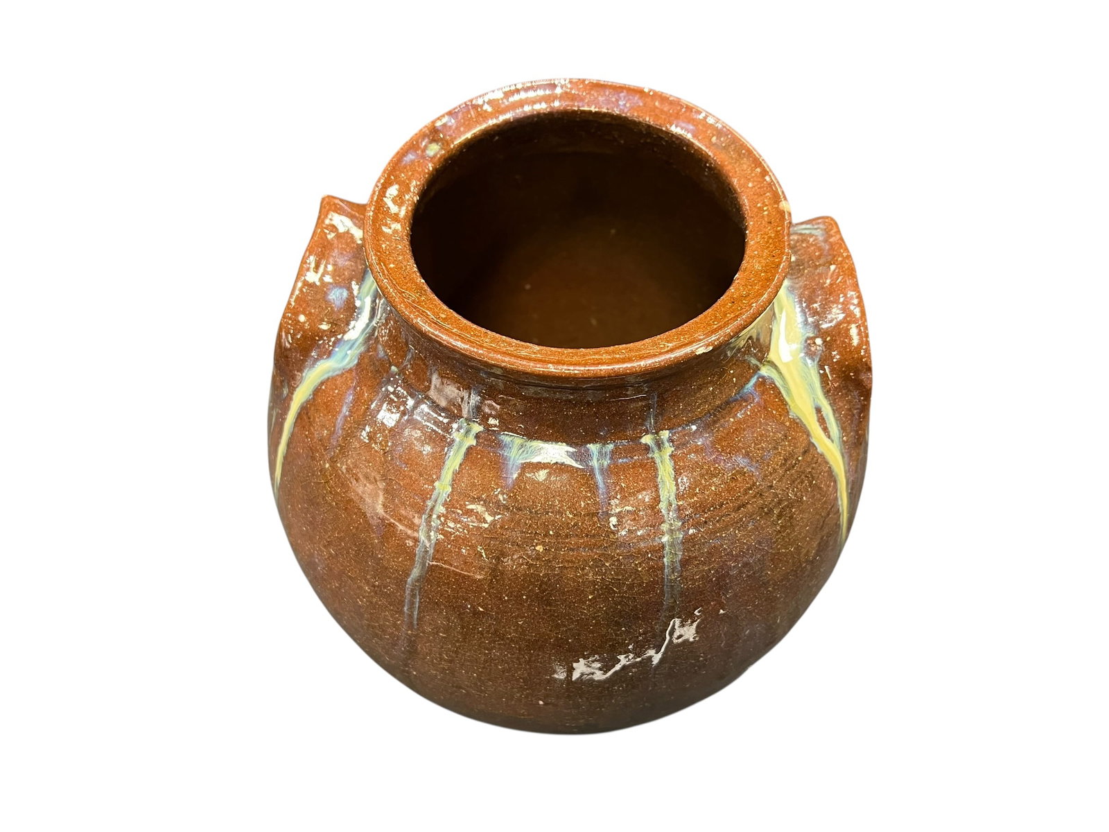 Earthenware Brown Glaze Storage Jar - 3