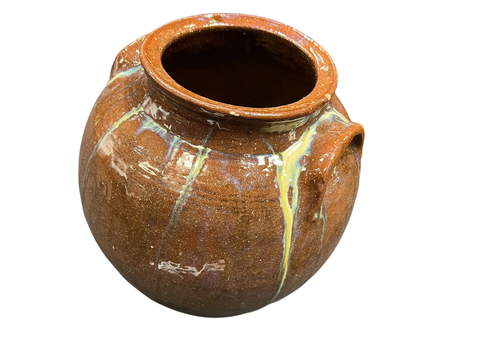 Earthenware Brown Glaze Storage Jar - 4