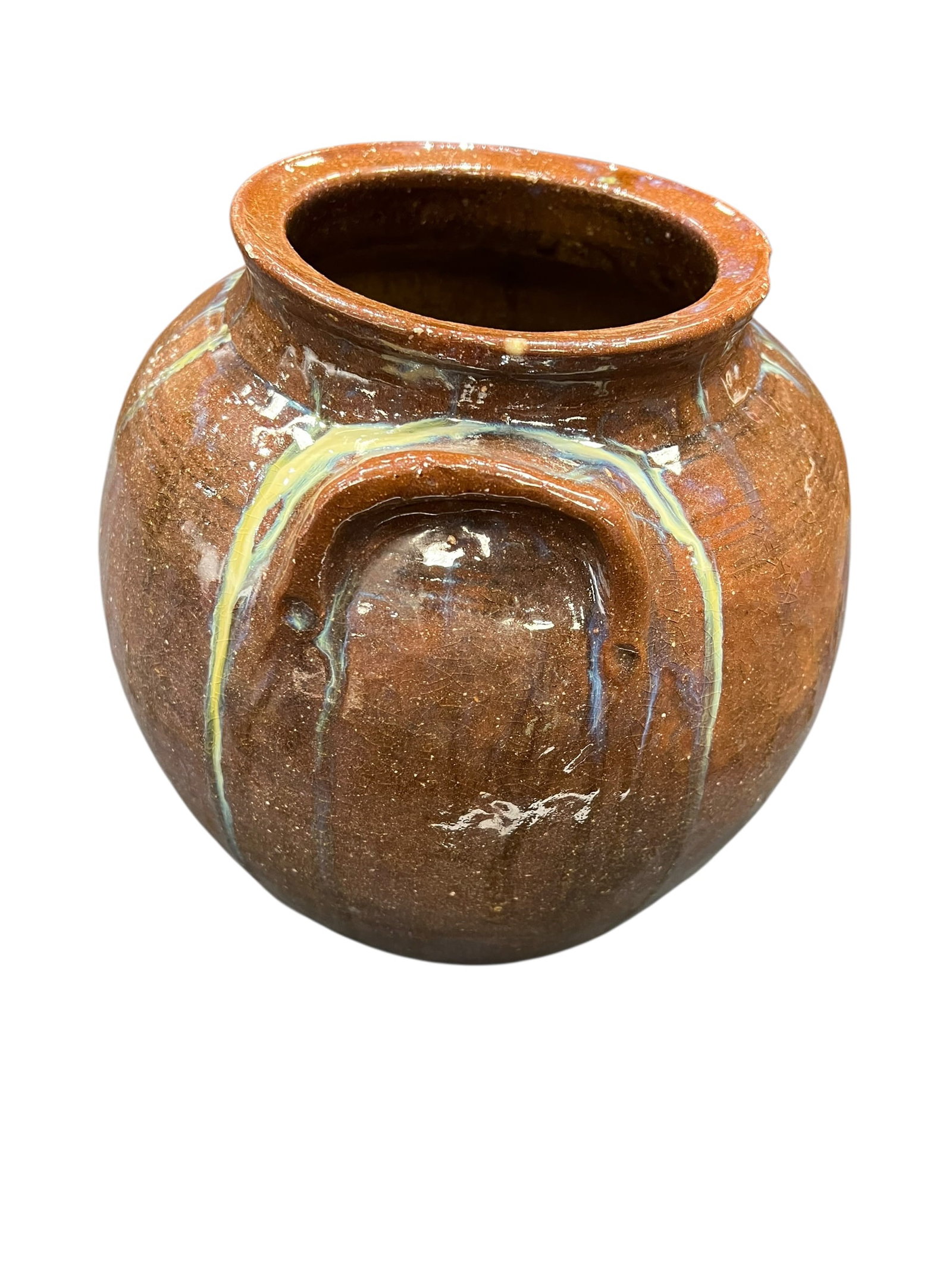 Earthenware Brown Glaze Storage Jar - 5