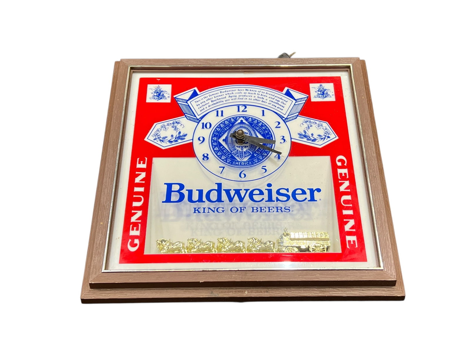 Budweiser Advertising Clock - 3
