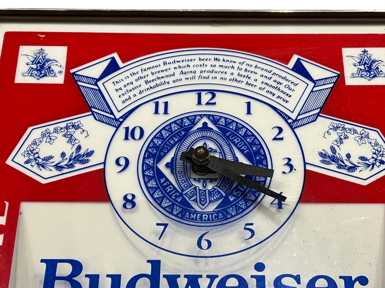 Budweiser Advertising Clock - 4