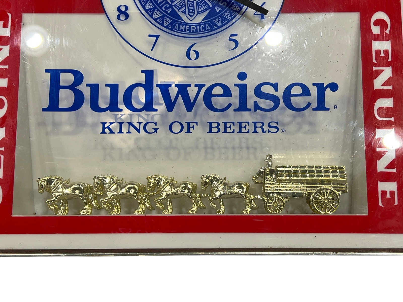 Budweiser Advertising Clock - 6