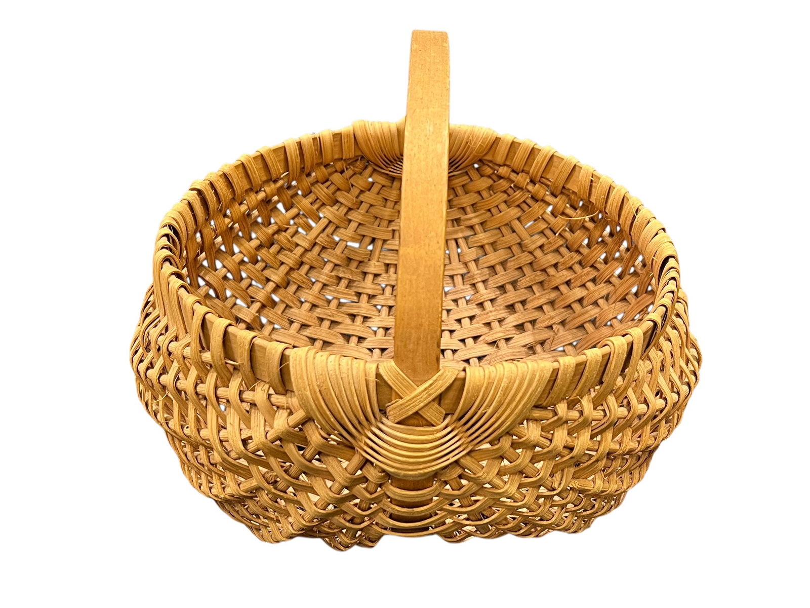 Appalachian Style split Oak Buttocks Basket - 2