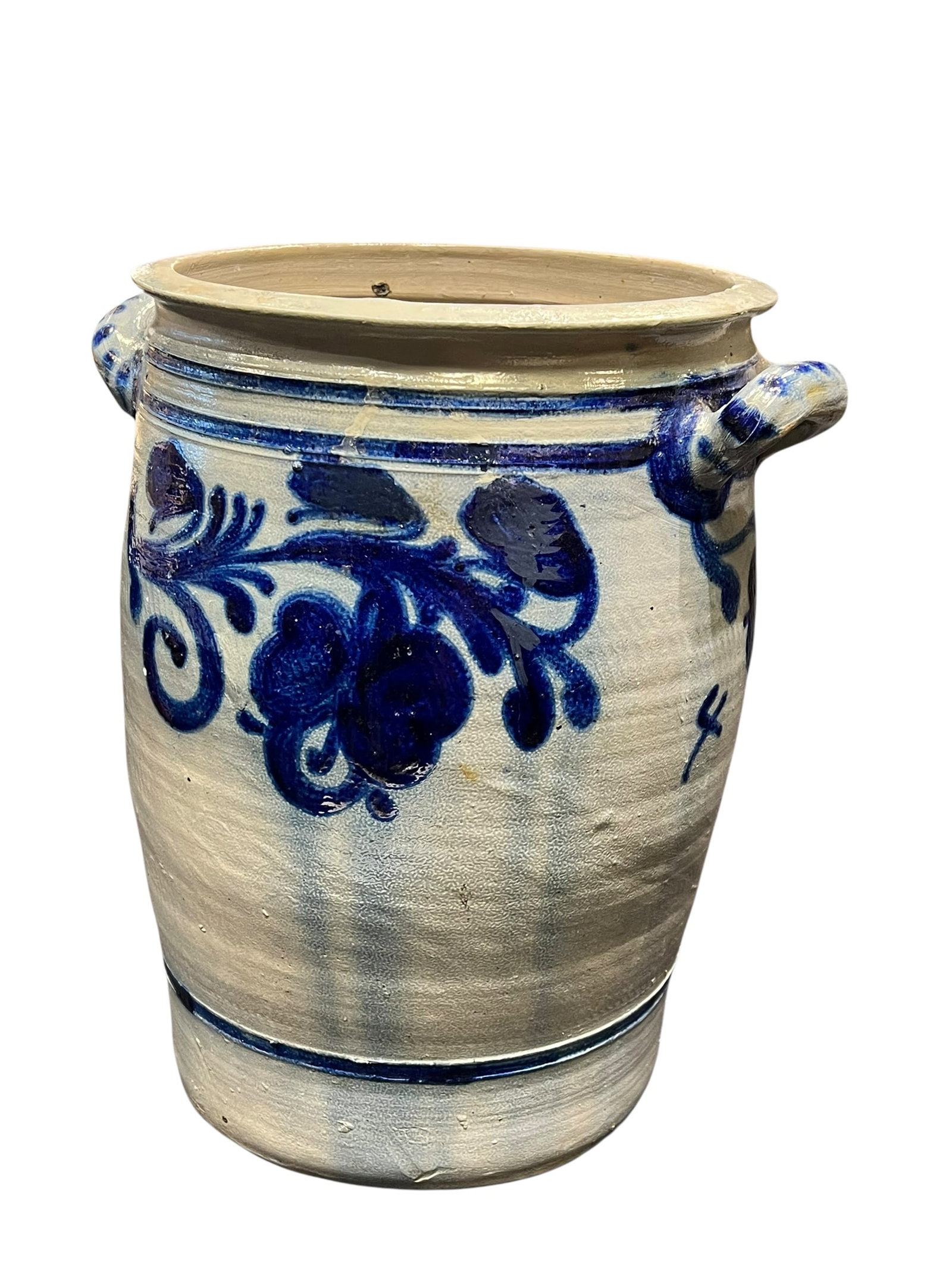 4 Gallon Blue/White Salt Glaze Stoneware Crock (1 of 8)