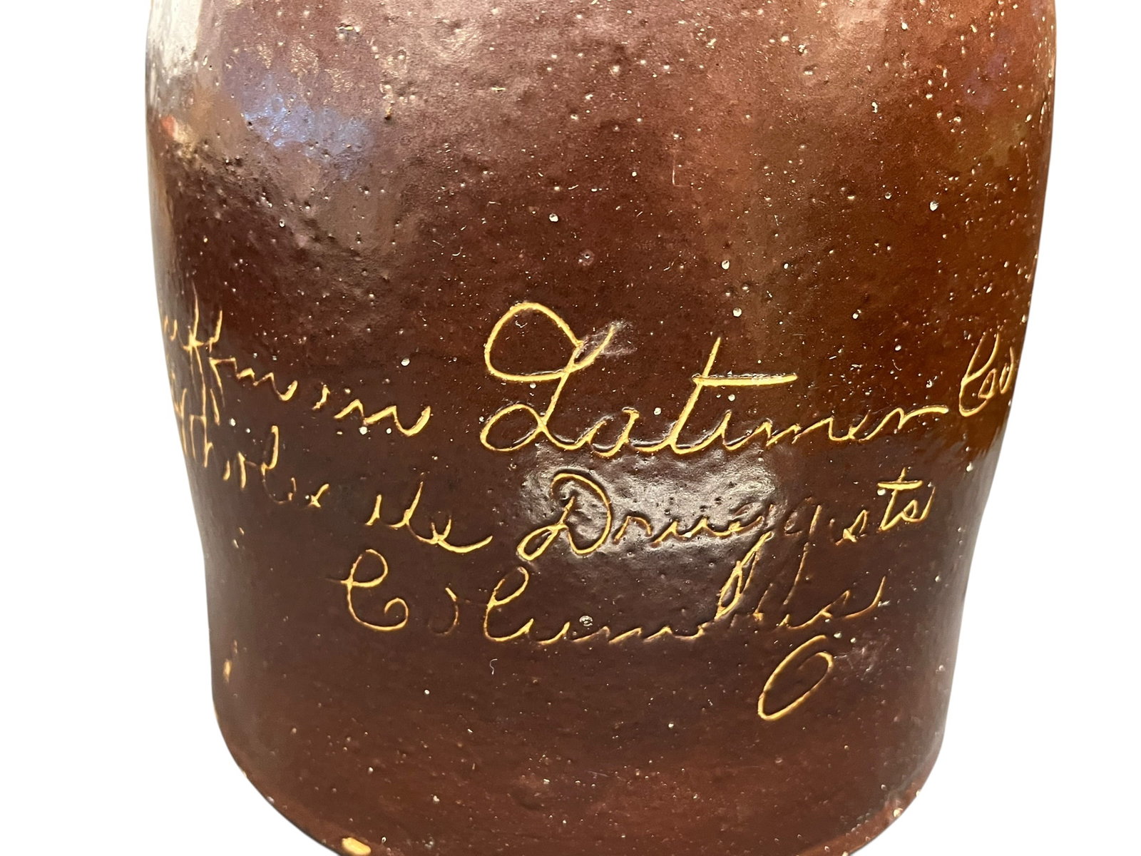 2 Gallon American Stoneware Script Jug - 3