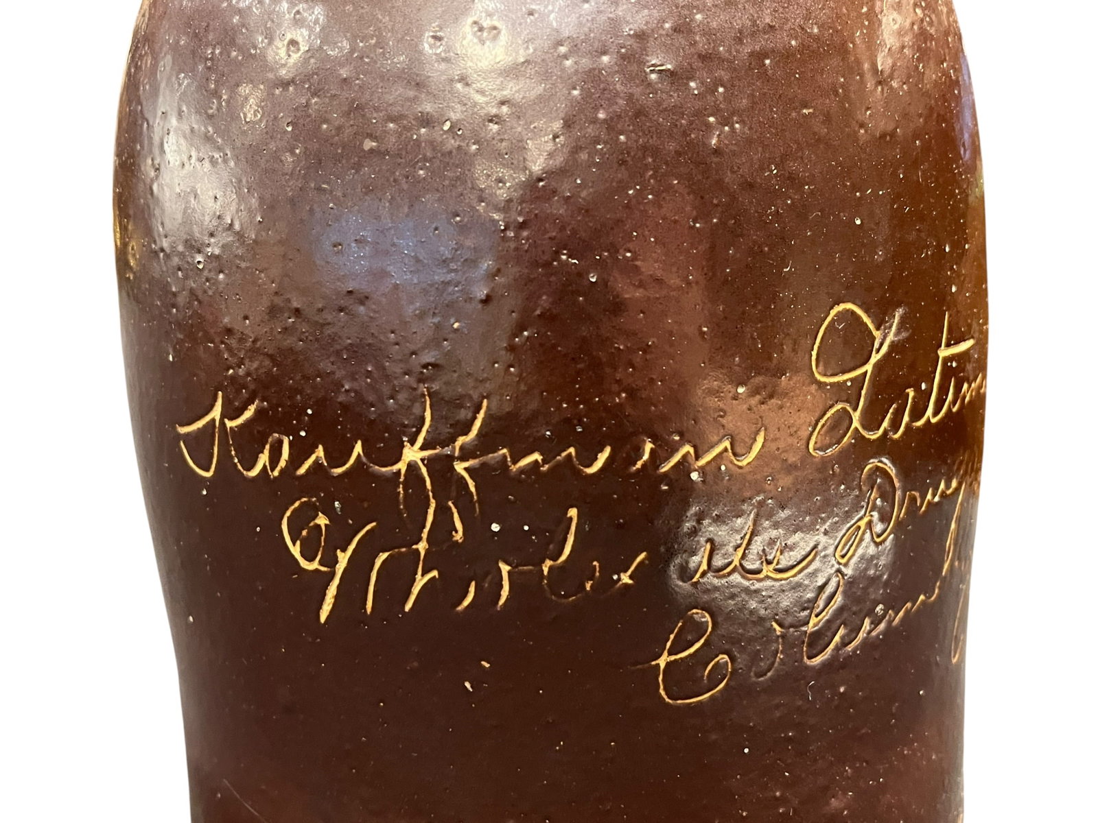 2 Gallon American Stoneware Script Jug - 4