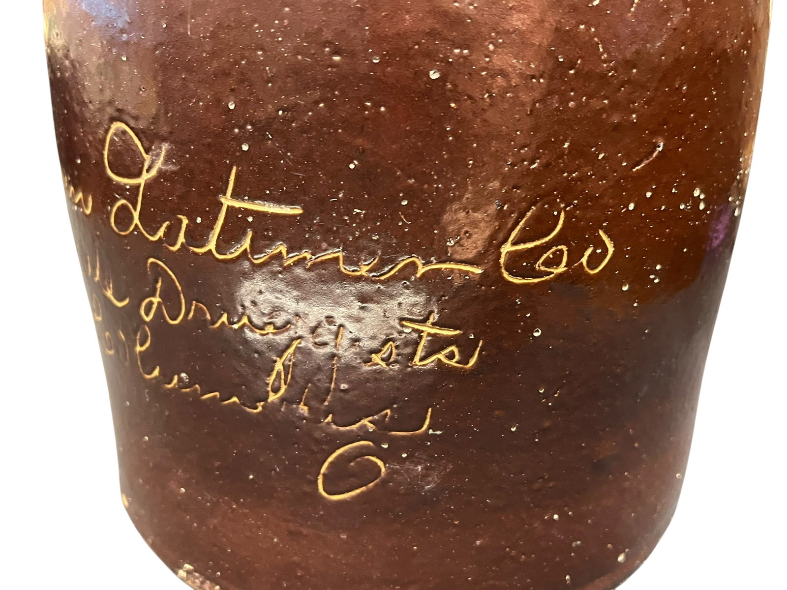 2 Gallon American Stoneware Script Jug - 5