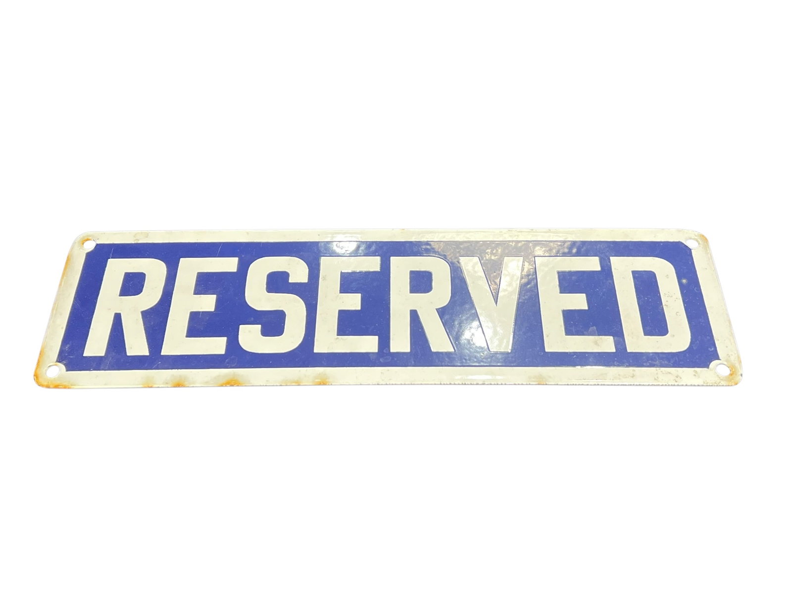 Reserved Porcelain Sign - 2
