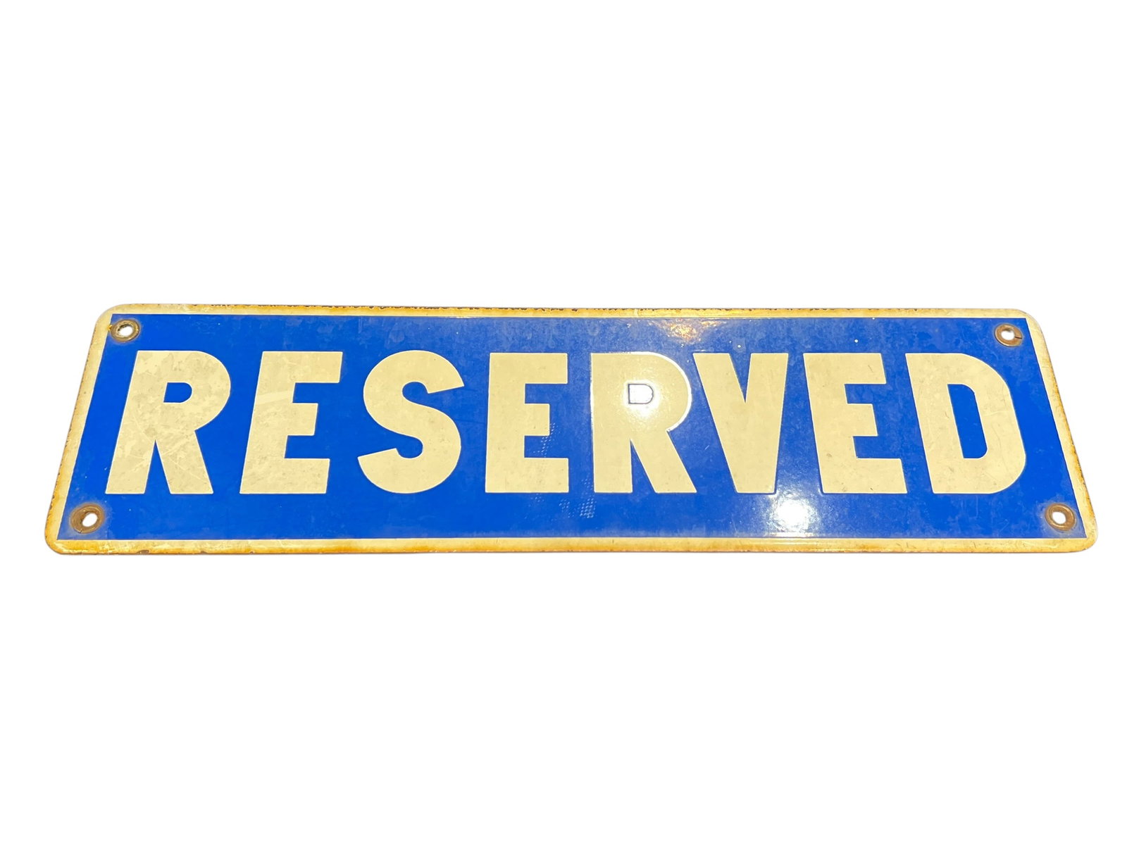 Reserved Porcelain Sign - 2