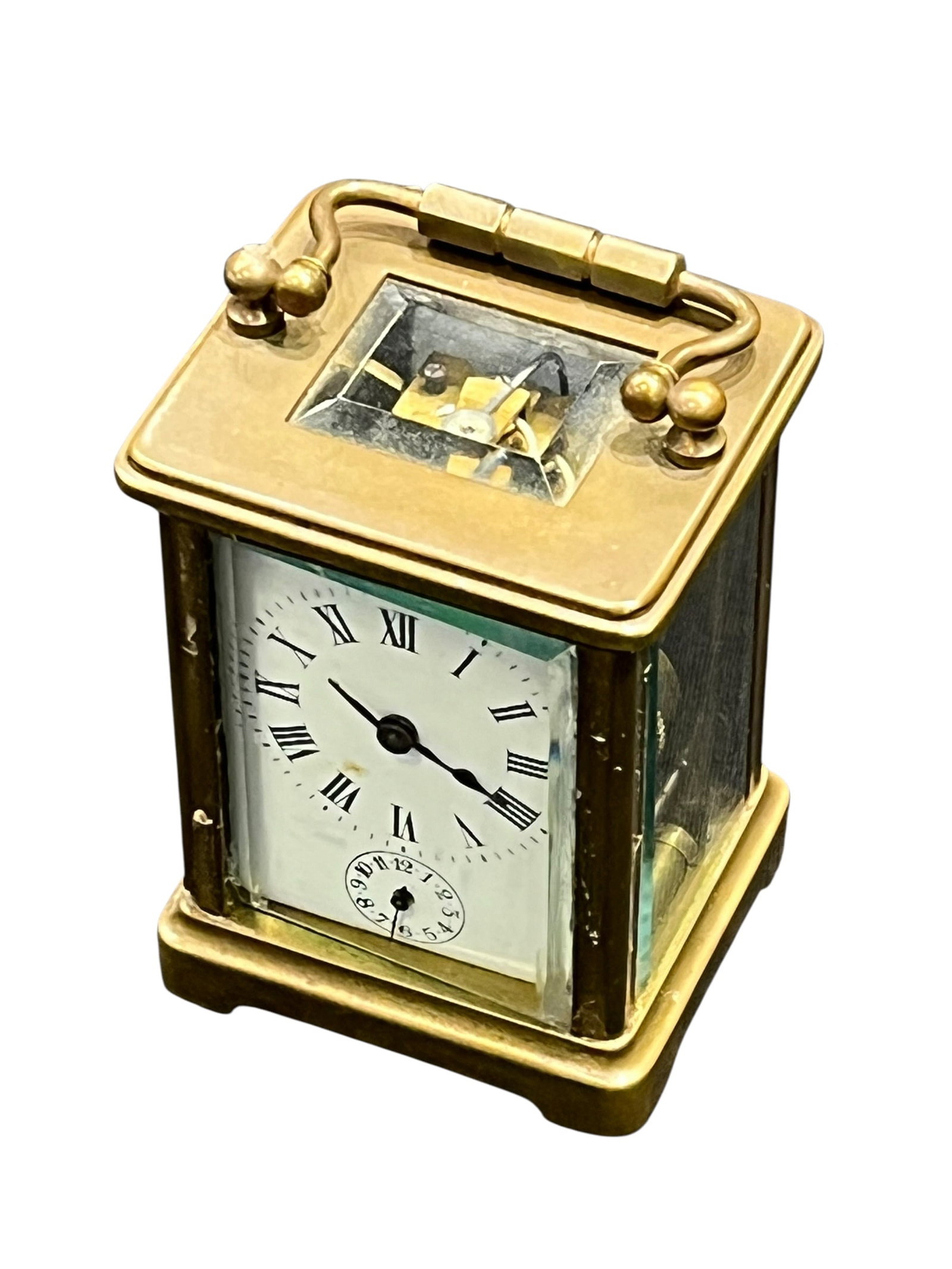 French Brass Carriage Clock Tiffany & Co. (1 of 7)