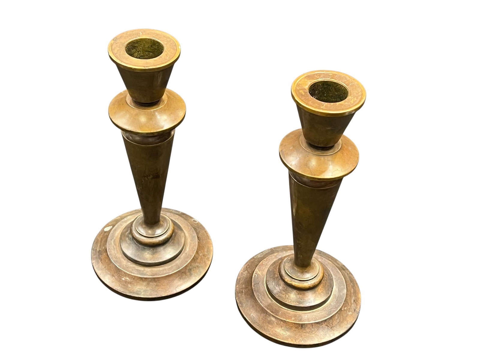 Pair of Tiffany & Co. Bronze Candle Holders (1 of 6)