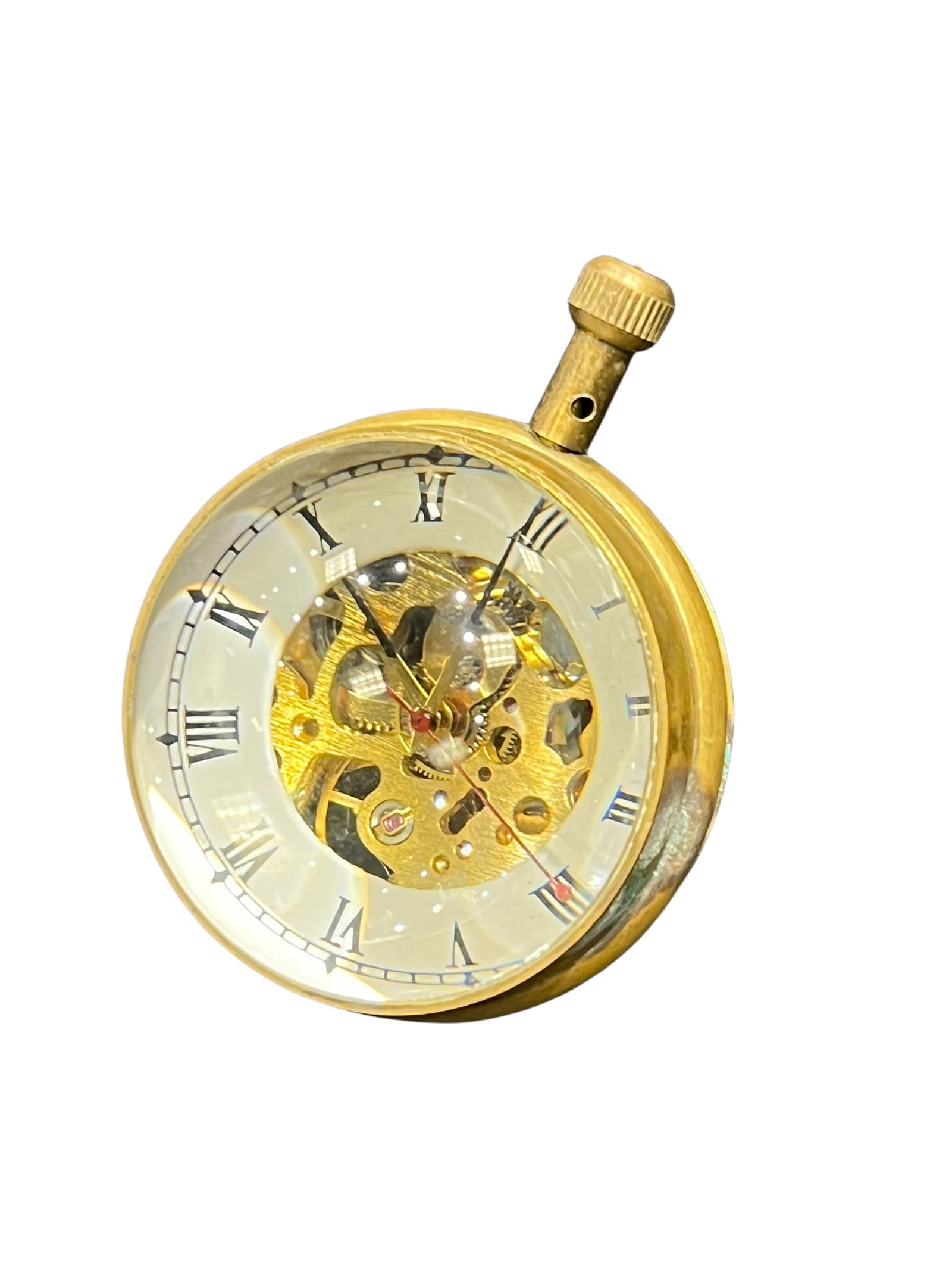 Glass Globe Skeleton Desk Clock (1 of 4)