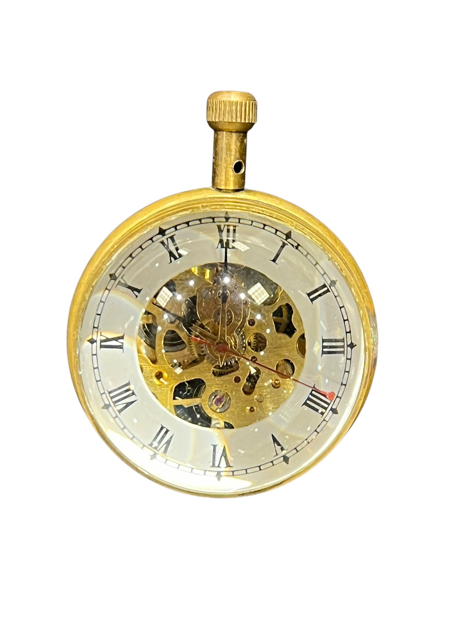 Glass Globe Skeleton Desk Clock - 2