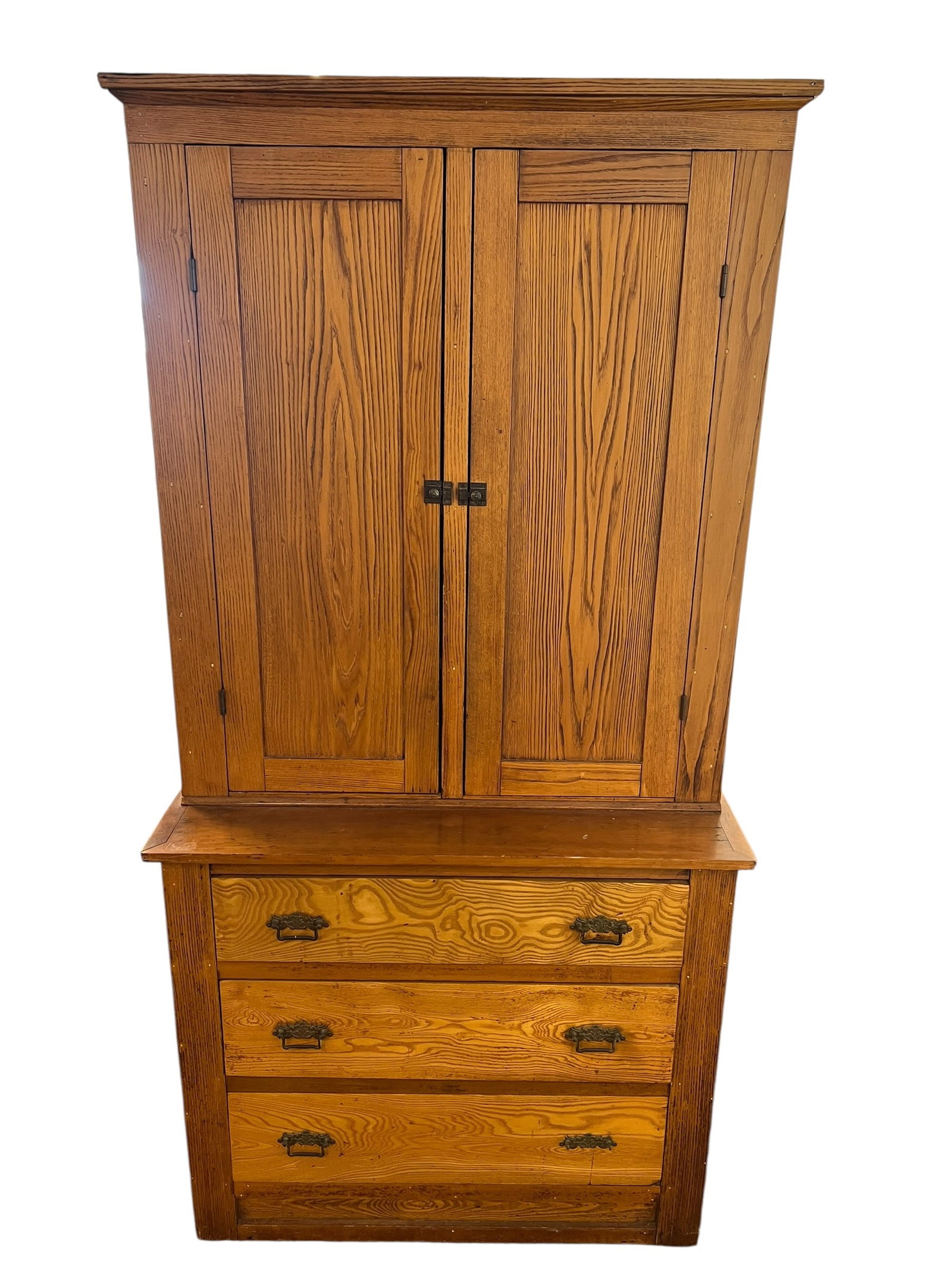 Oak Stepback Cupboard - 2