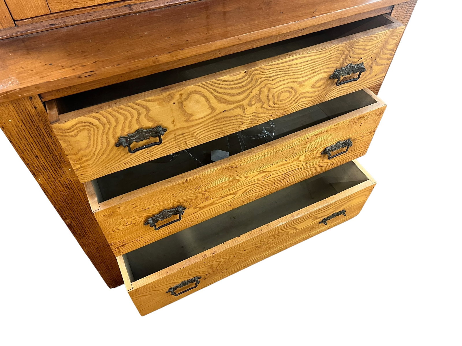 Oak Stepback Cupboard - 6