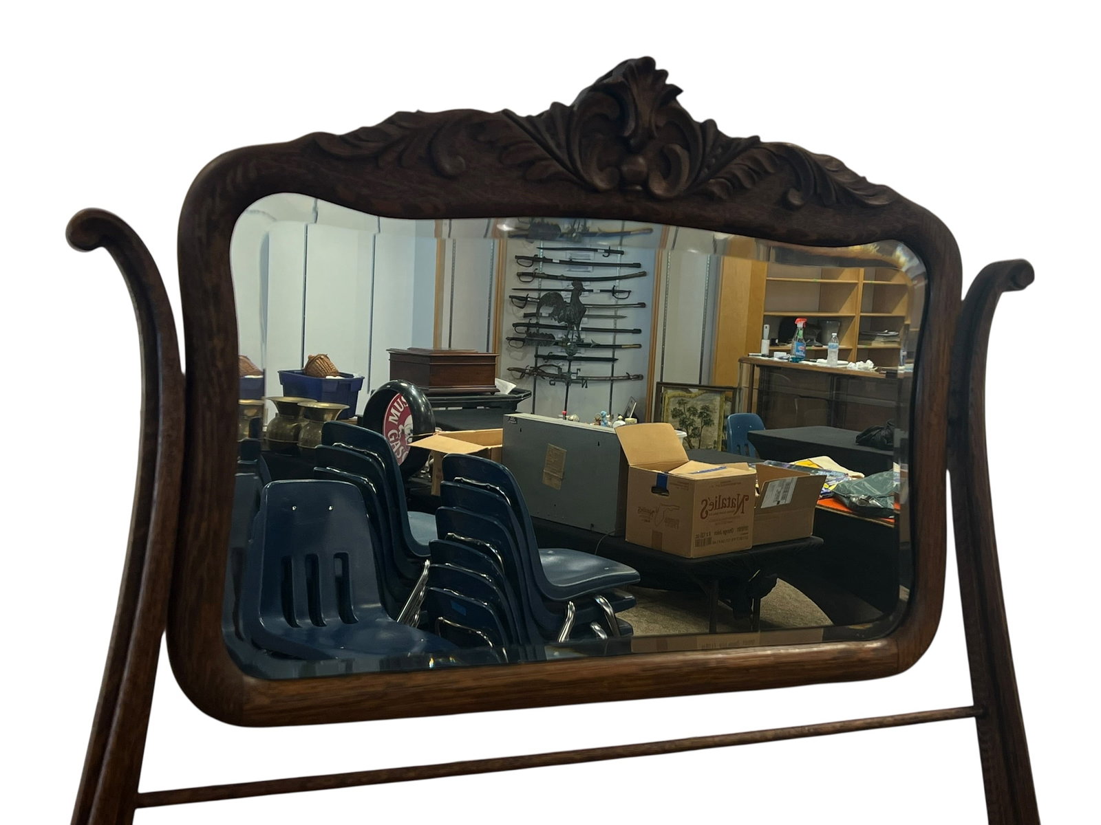 Oak Wastand with Mirror - 2