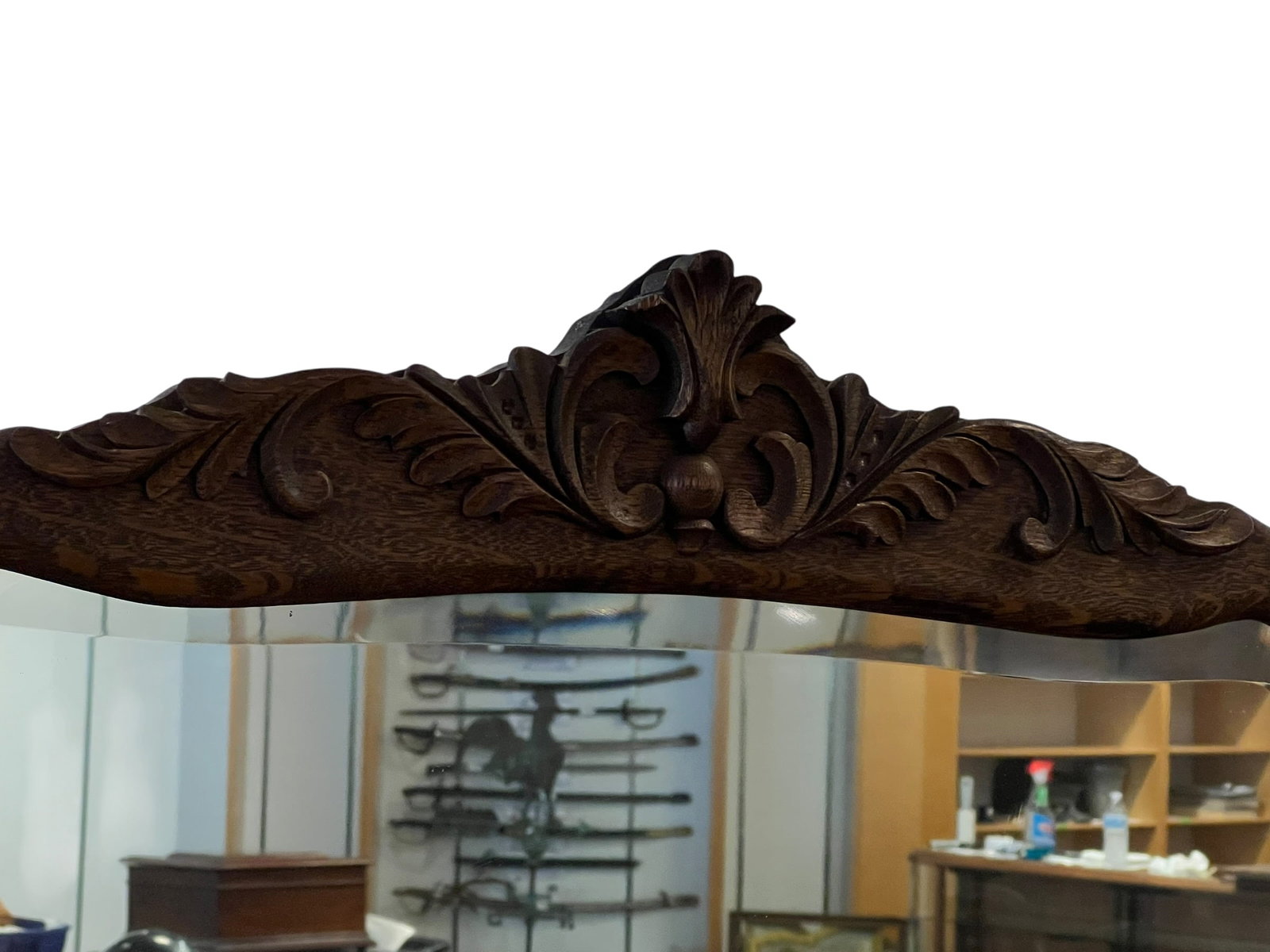 Oak Wastand with Mirror - 3