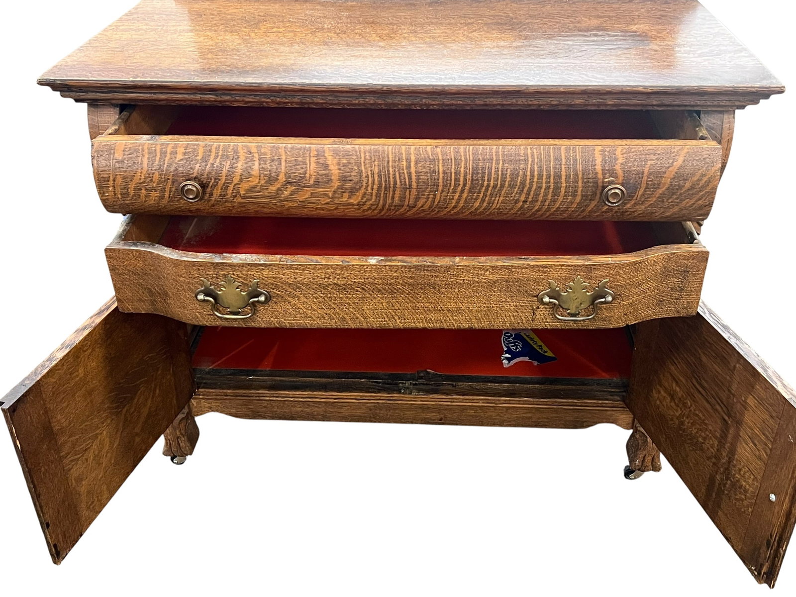 Oak Wastand with Mirror - 6