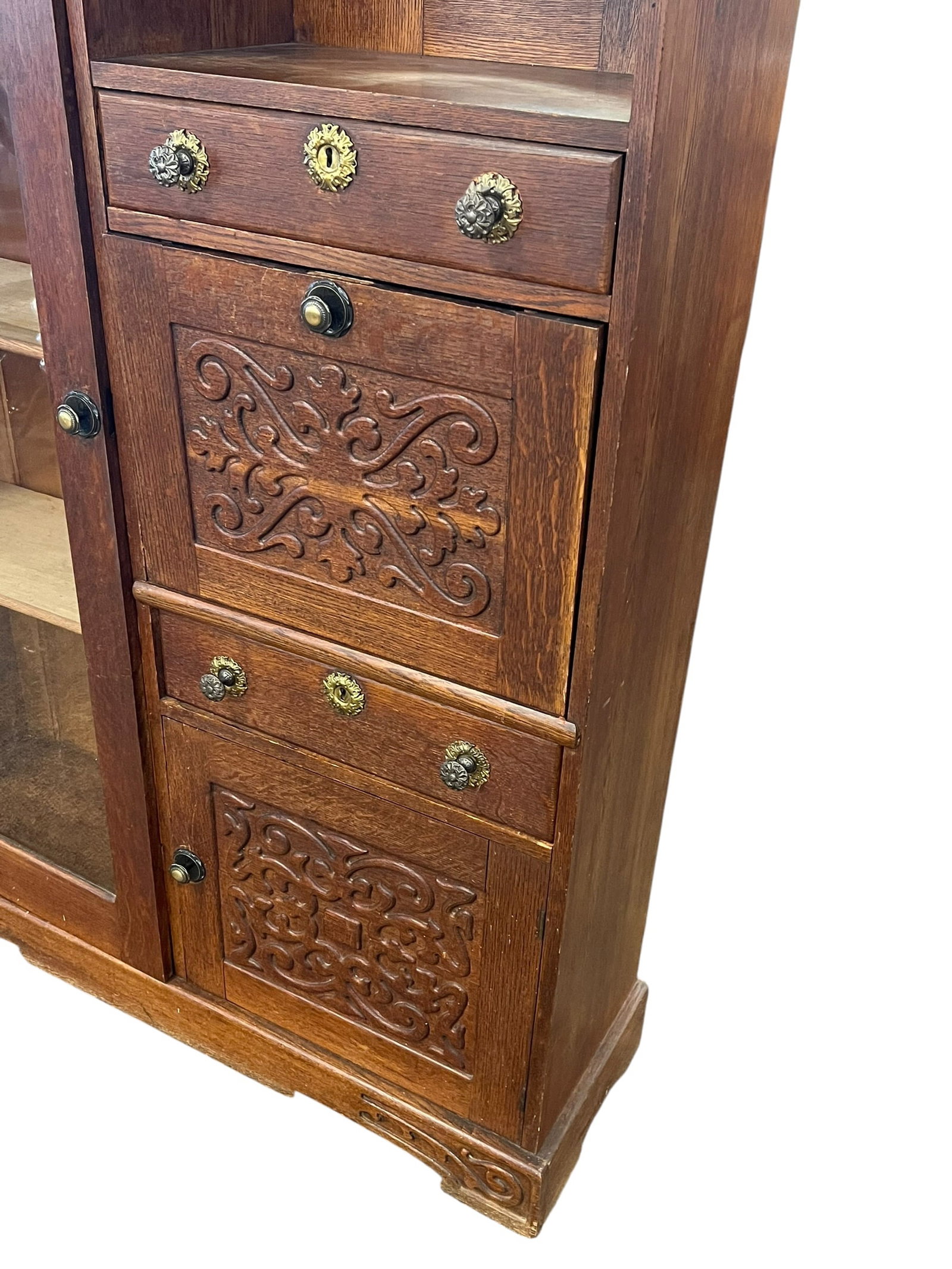 Oak Side by Side Secretary - 3