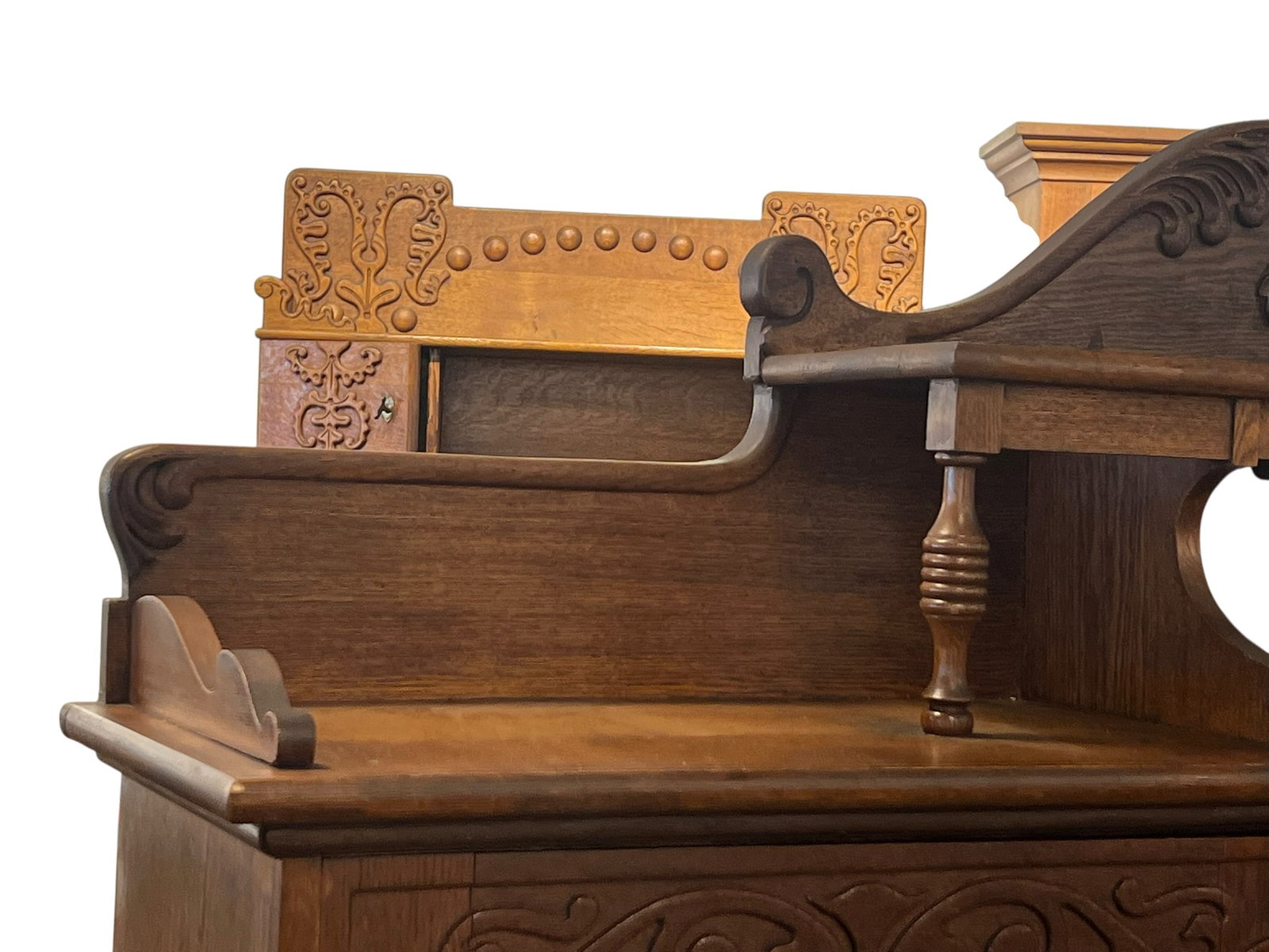 Oak Side by Side Secretary - 5