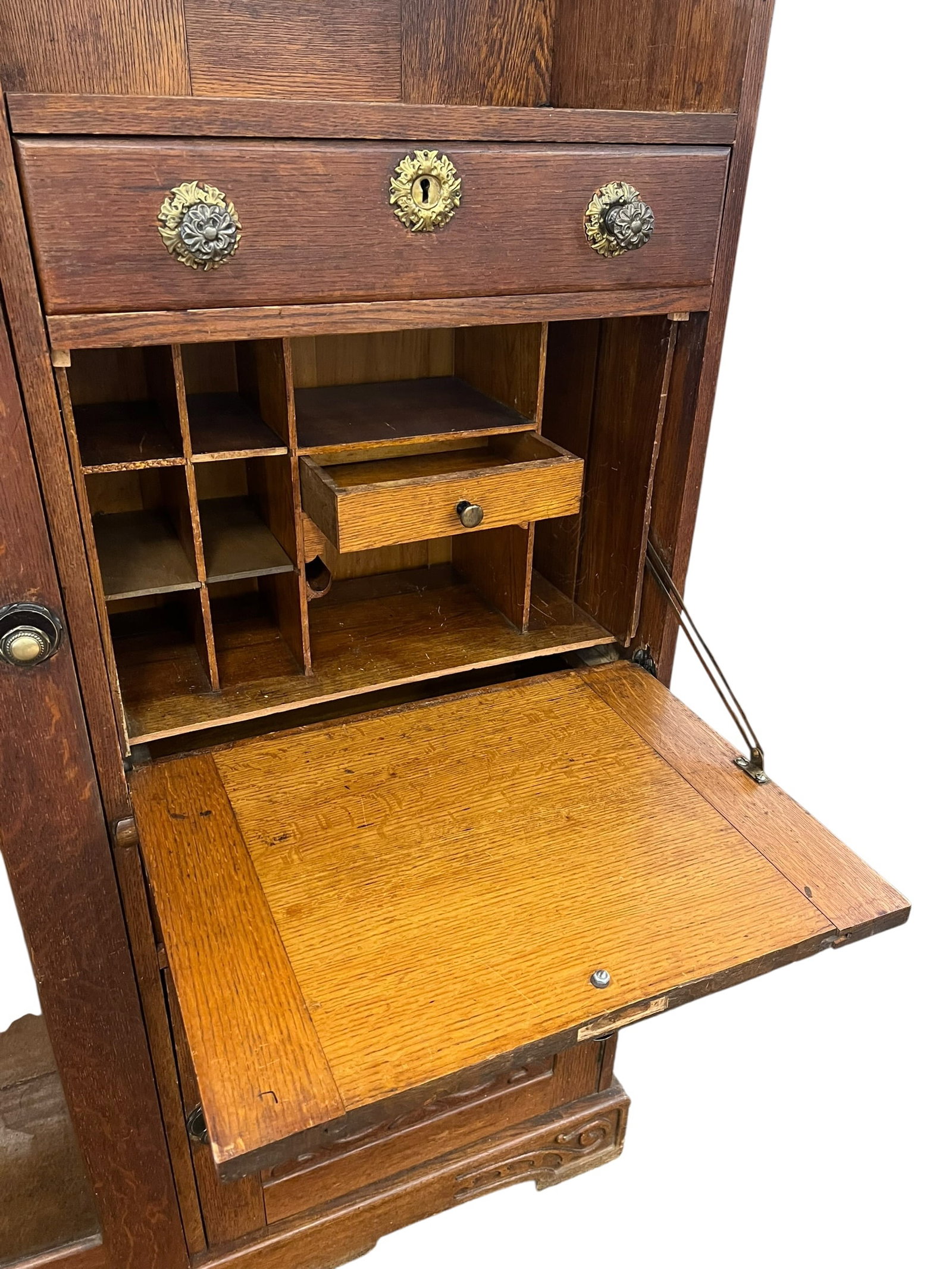 Oak Side by Side Secretary - 6