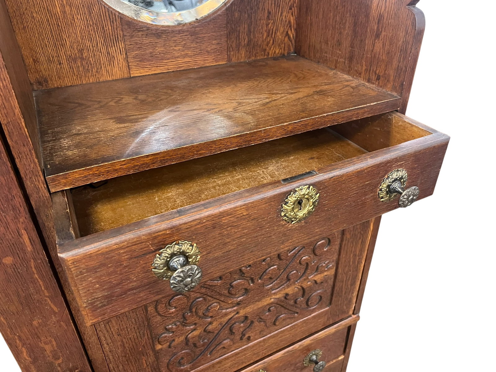 Oak Side by Side Secretary - 8