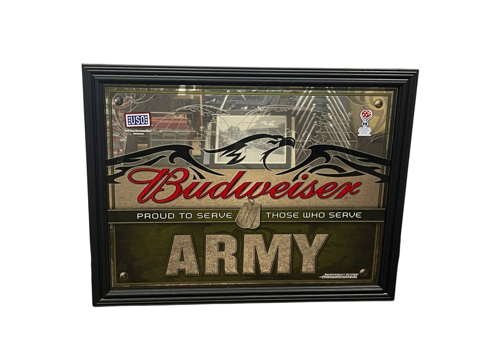 Budweiser Advertising Mirror - 2