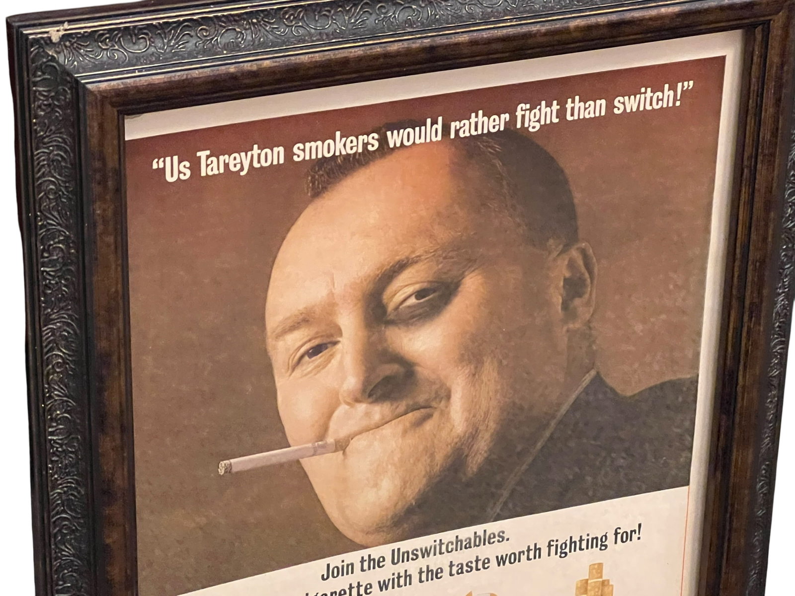 Tareyton Cigarettes Advertising Poster - 2