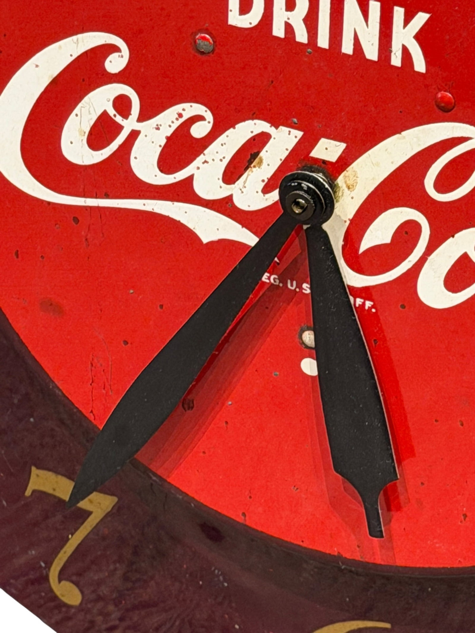 Early Coca Cola Electric Clock - 3