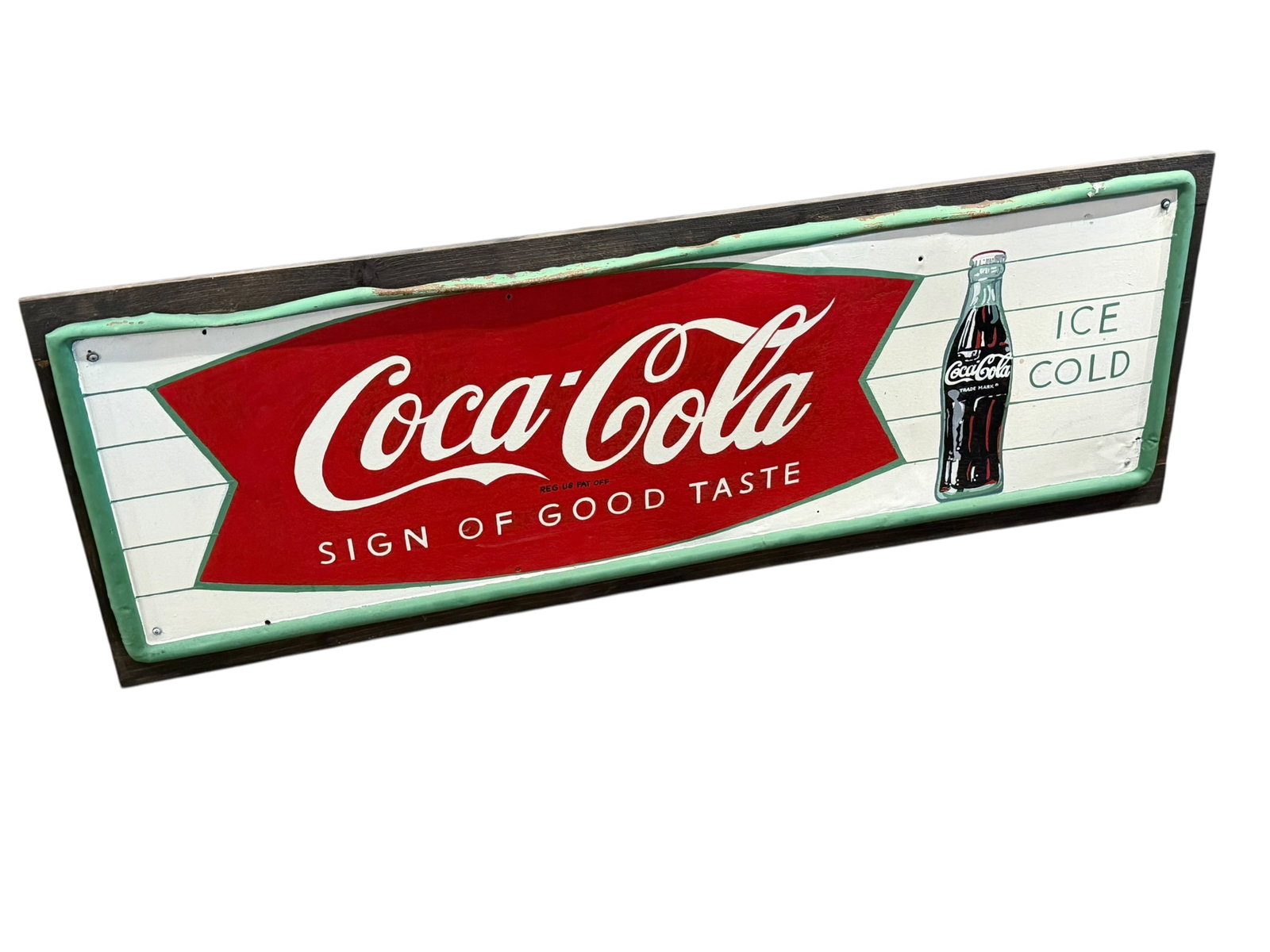 Early Coca Cola Advertising Sign on Board (1 of 6)