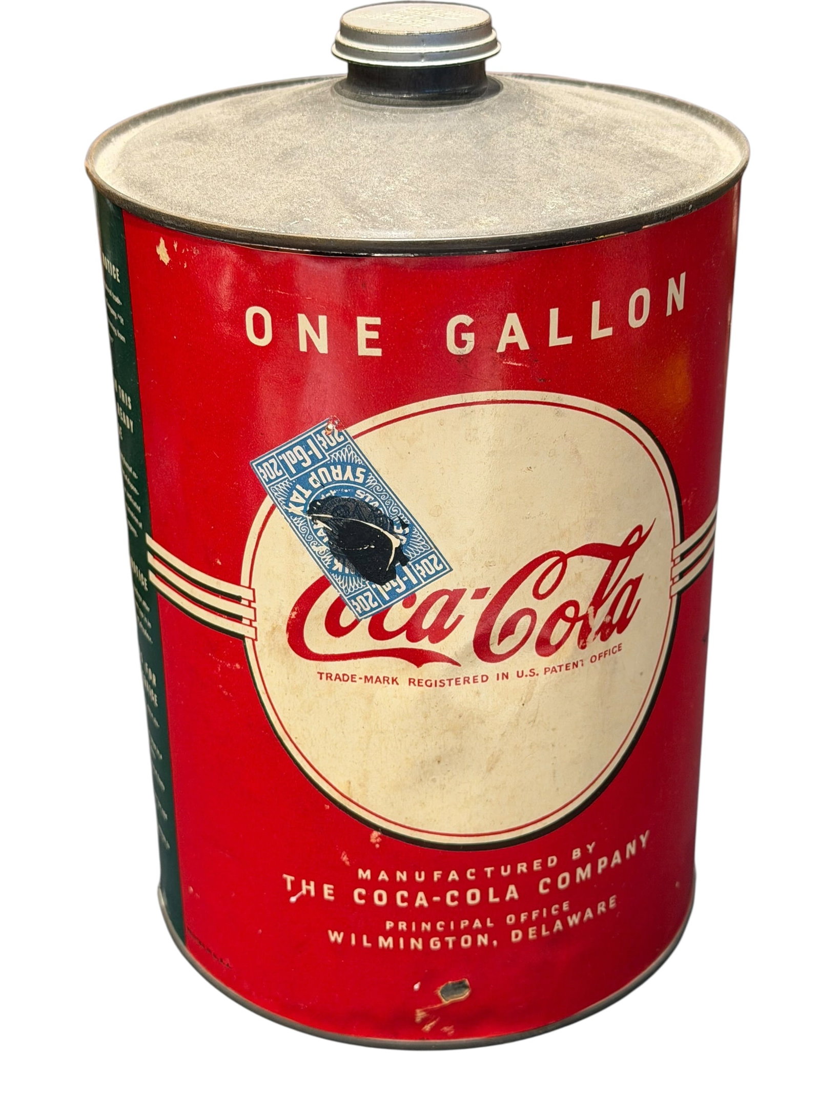Rare 1930’s-40’s Coca Cola 1 Gallon Metal Fountain Syrup Can (1 of 7)