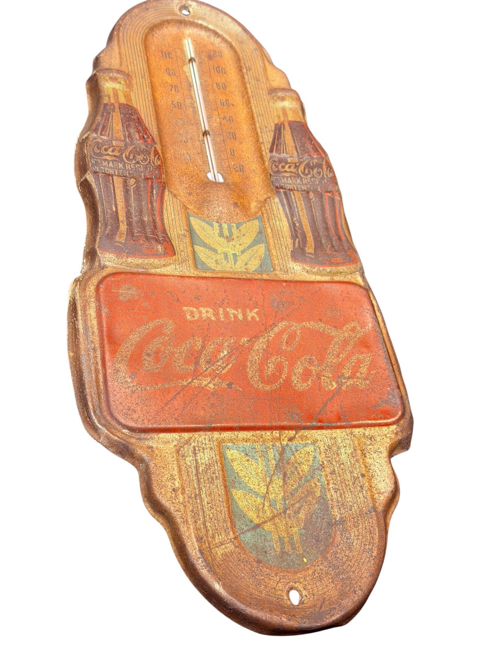 Early Coca Cola Advertising Thermometer (1 of 6)