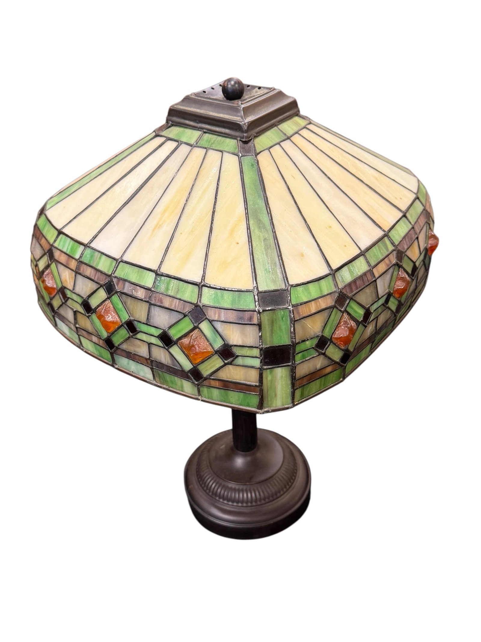 Slag Glass Lamp (1 of 5)