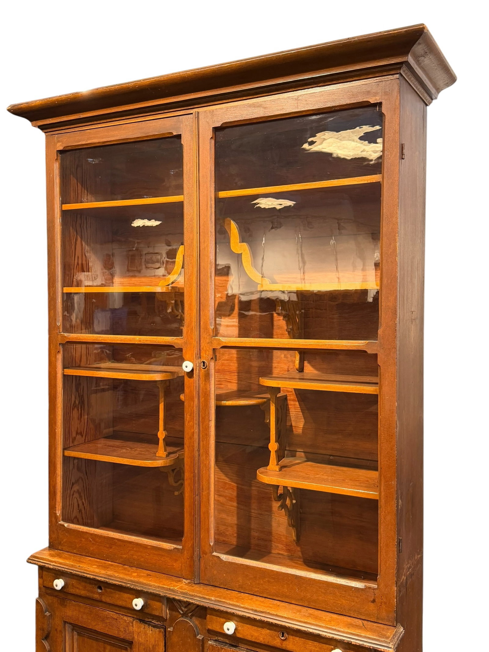 Walnut Stopback Cupboard - 2