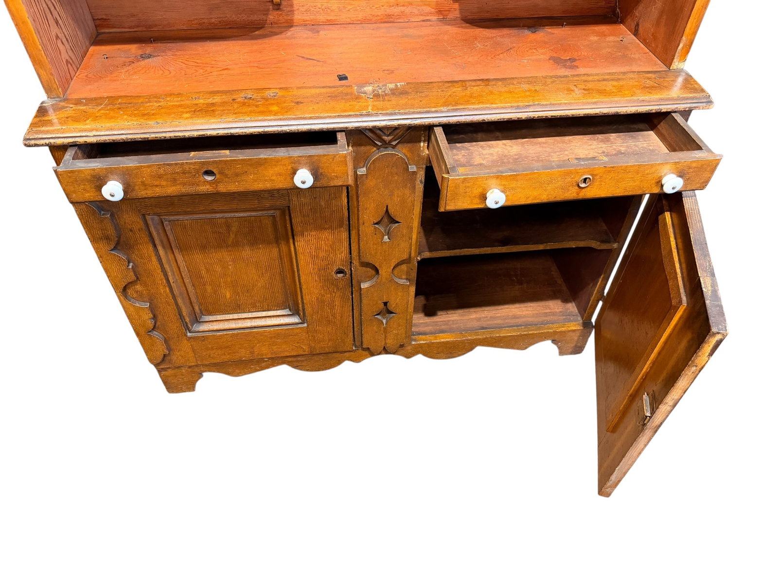 Walnut Stopback Cupboard - 5