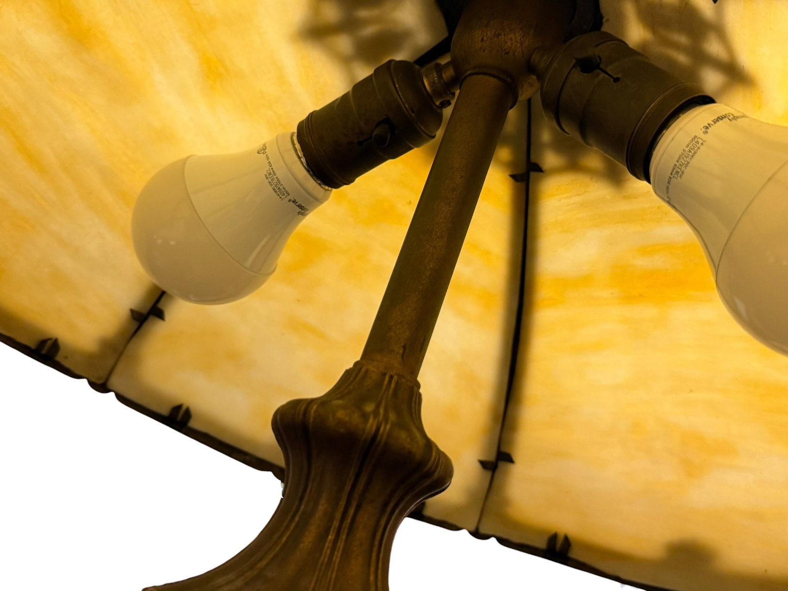 Slag Glass Lamp - 6