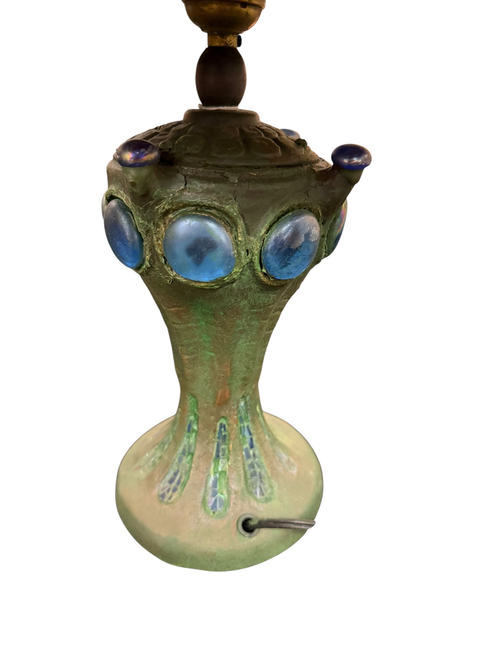 Slag Glass Lamp - 4